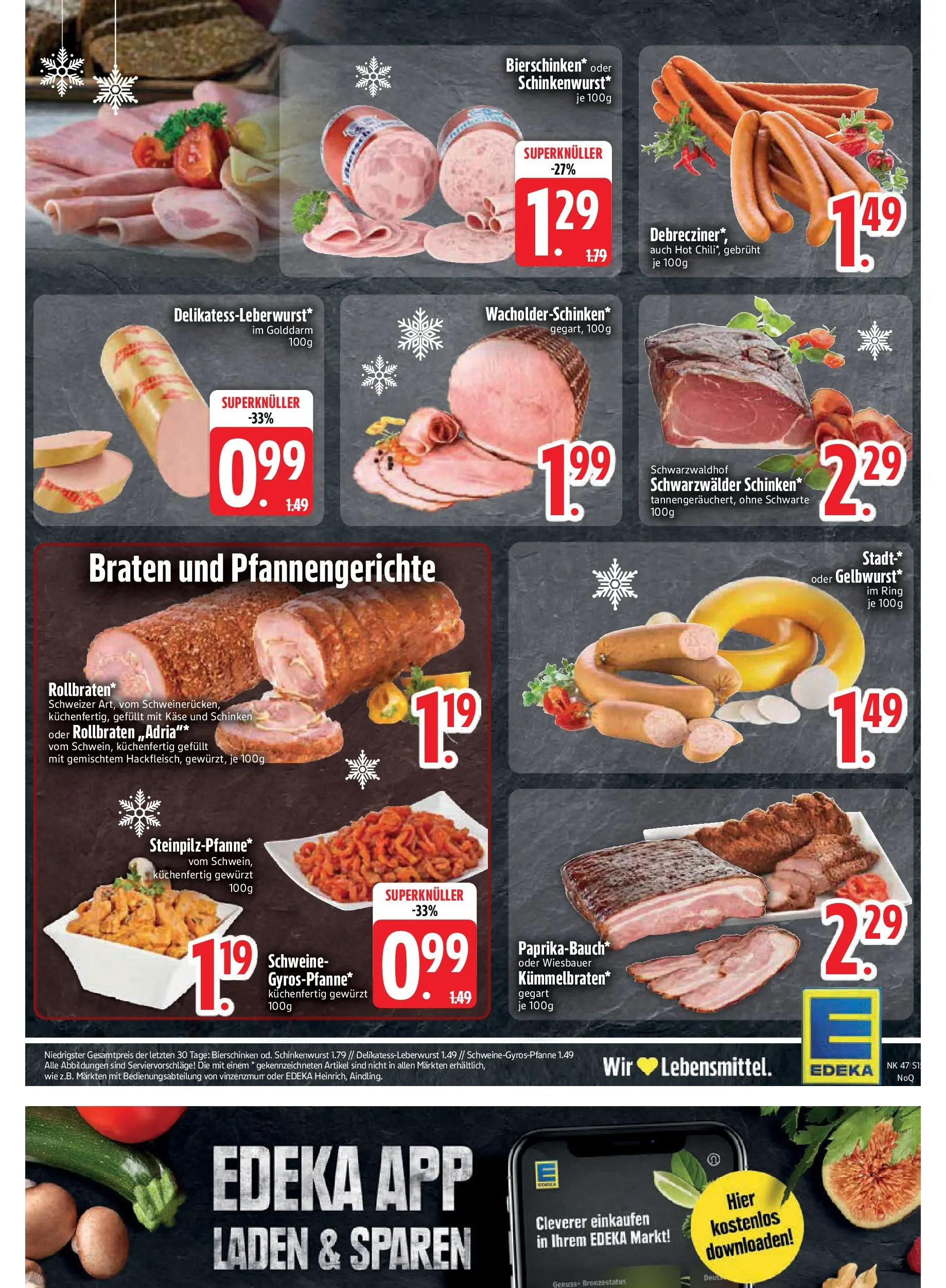 Edeka prospekt Rötz	 (ab 16.11.2025) » Angebote Online | Seite: 15 | Produkte: Käse, Chili, Schinken