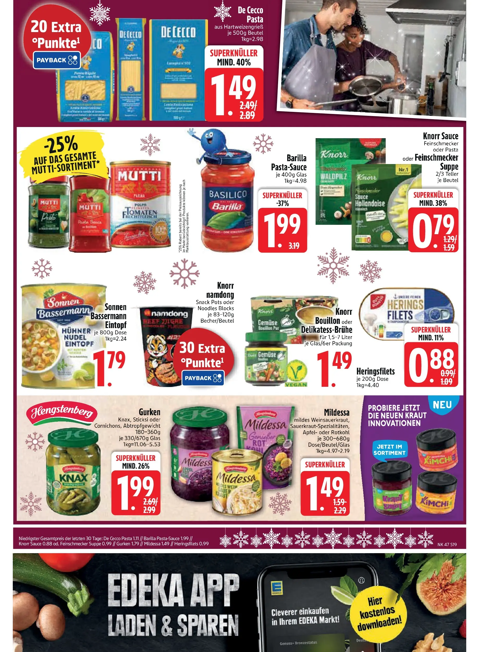 Edeka prospekt Rötz	 (ab 16.11.2025) » Angebote Online | Seite: 19 | Produkte: Rotkohl, Äpfel, Knorr, Kraut