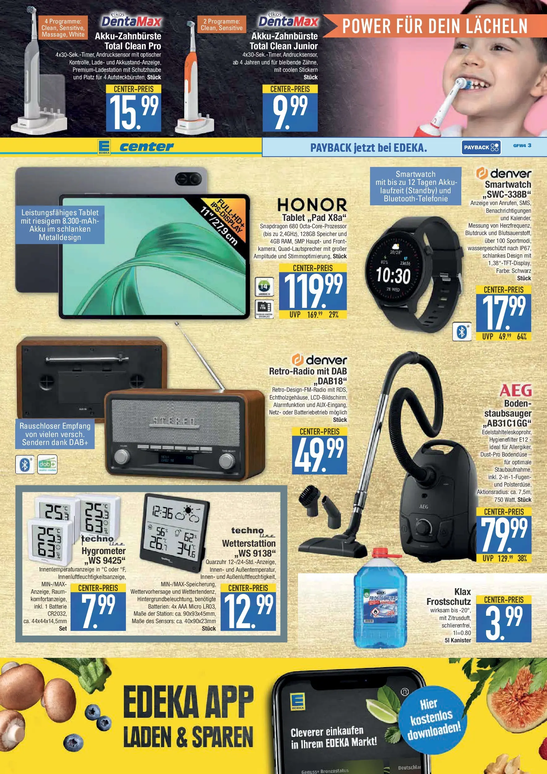 Edeka prospekt Krumbach	 (ab 17.11.2025) » Angebote Online | Seite: 19 | Produkte: AEG, Smartwatch, Tablet, Radio