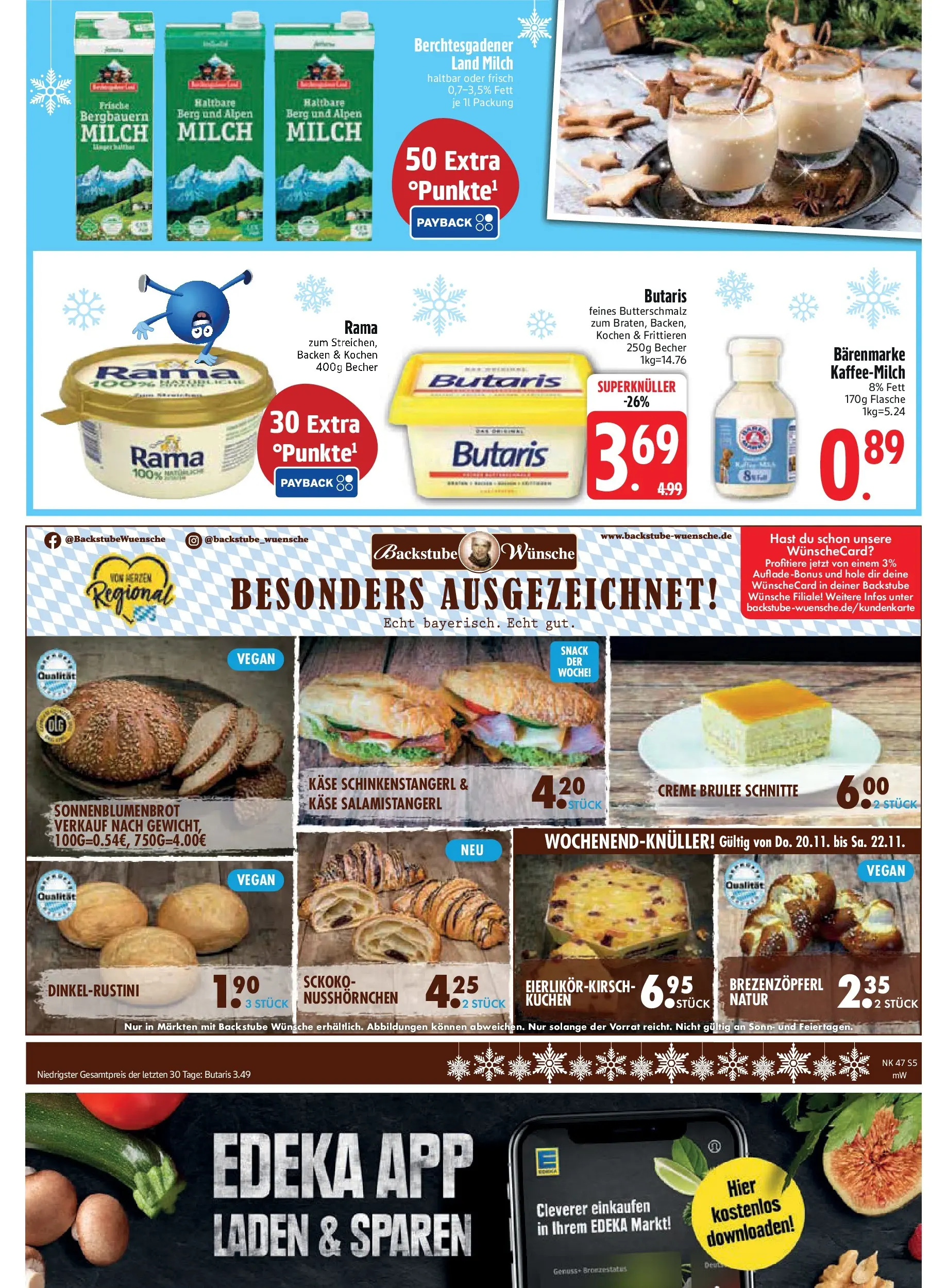 Edeka prospekt Ascha	 (ab 17.11.2025) » Angebote Online | Seite: 5 | Produkte: Rama, Käse, Creme, Croissant