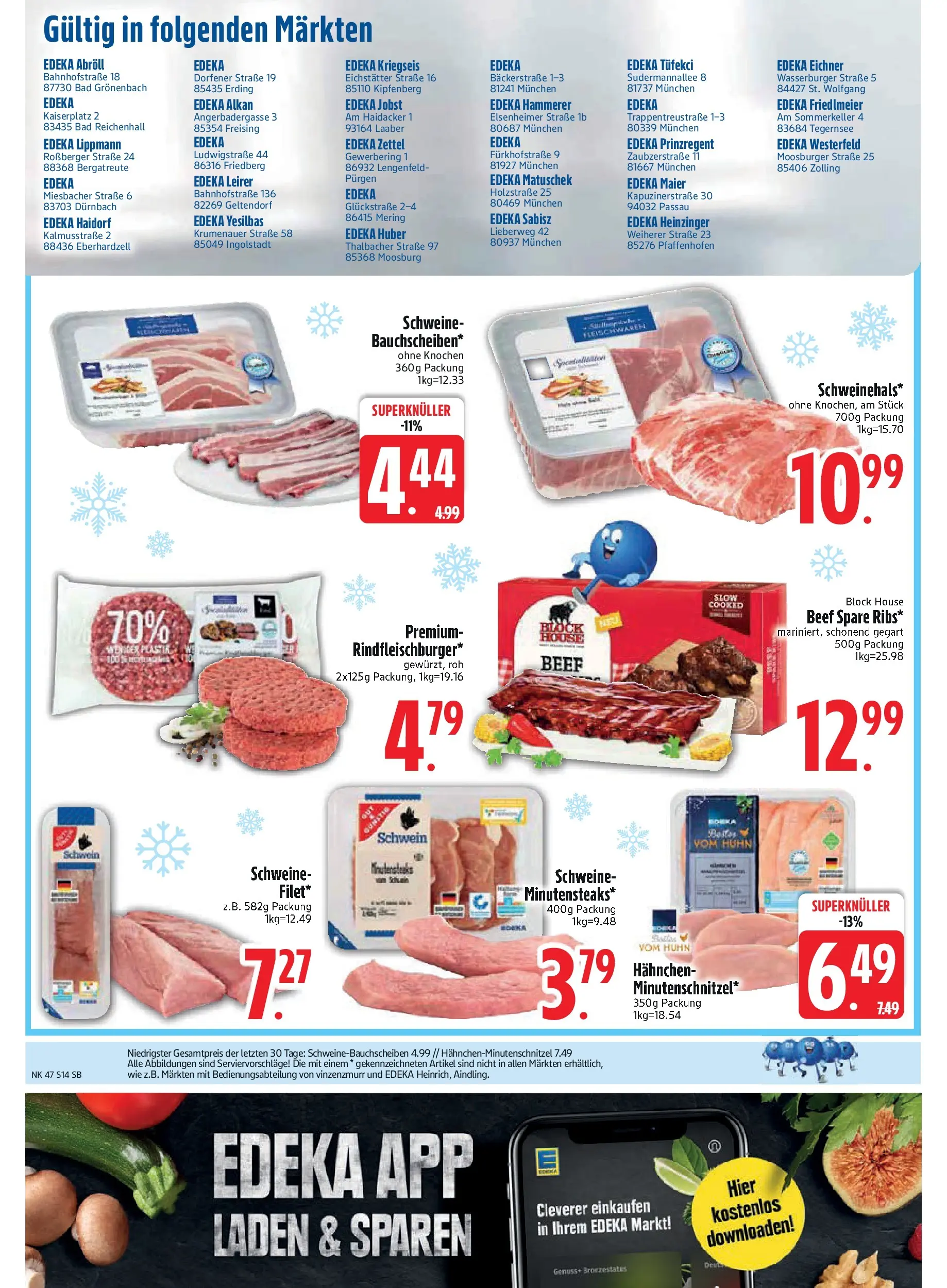 Edeka prospekt Bodenwöhr	 (ab 17.11.2025) » Angebote Online | Seite: 14 | Produkte: Hahnchen, Bad