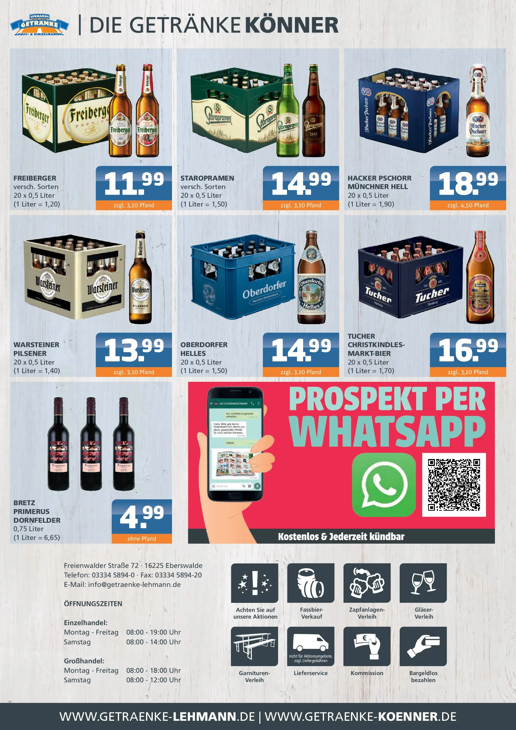 Entdecke - Getränke Lehmann: Getränkeangebote (ab 16.11.2025) zum Blättern | Seite: 4 | Produkte: Warsteiner, Telefon, Uhr