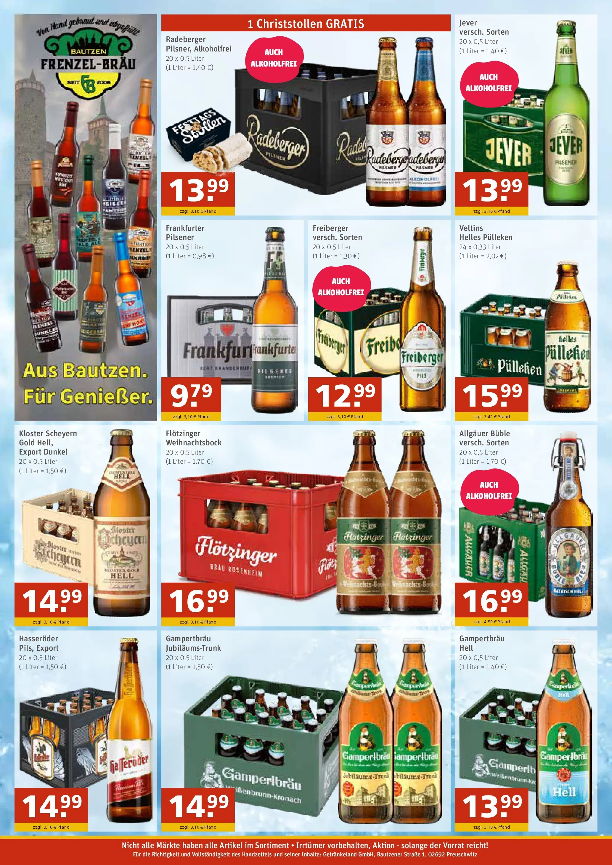 Entdecke - GetränkeLand Mayer: Getränkeangebote (ab 16.11.2025) zum Blättern | Seite: 2 | Produkte: Helles pulleken, Jever, Hasseröder, Veltins