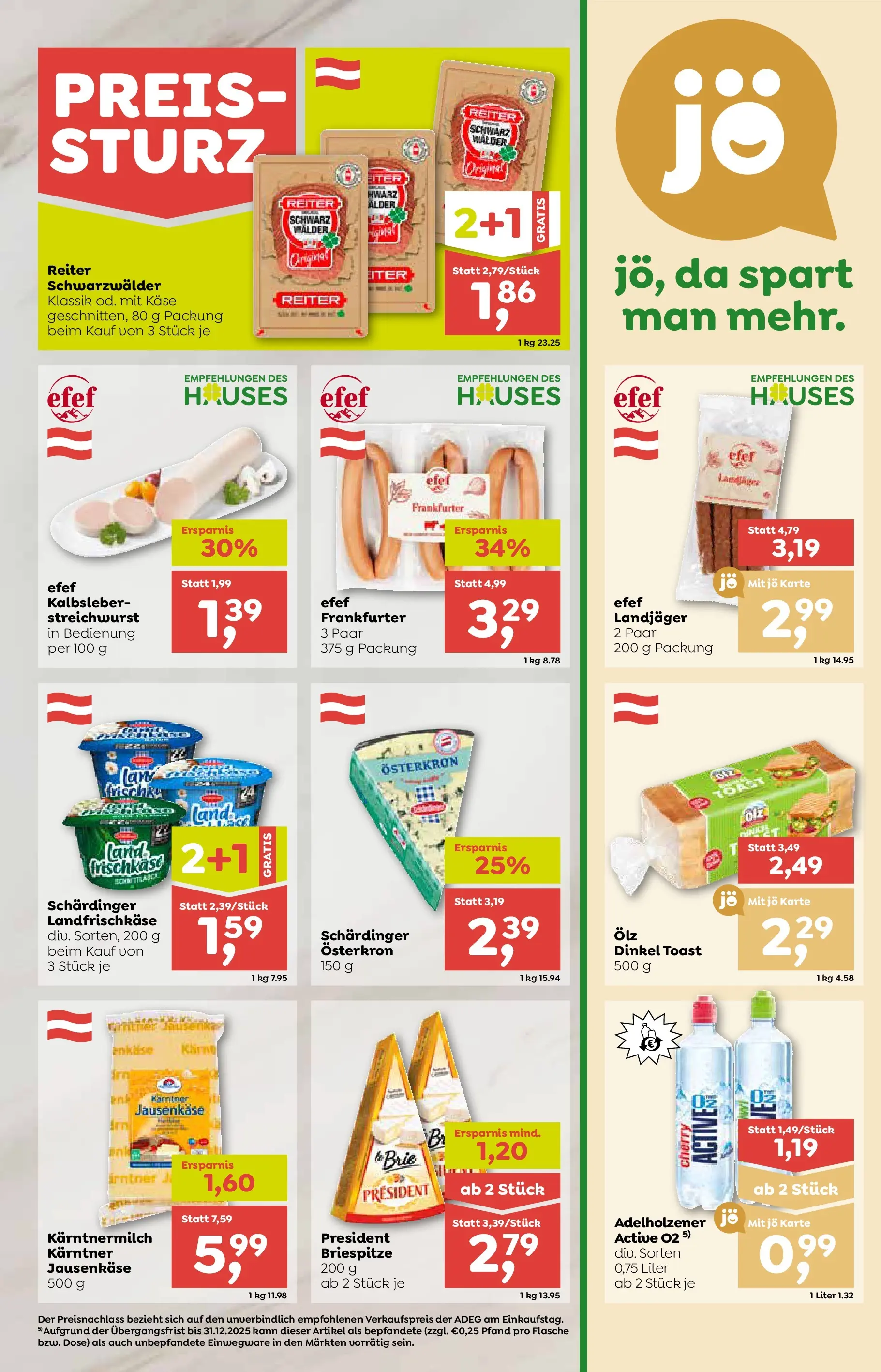 ADEG Weissenbach von 19.11.2025 - Aktuelle Angebote | Seite: 5 | Produkte: Käse