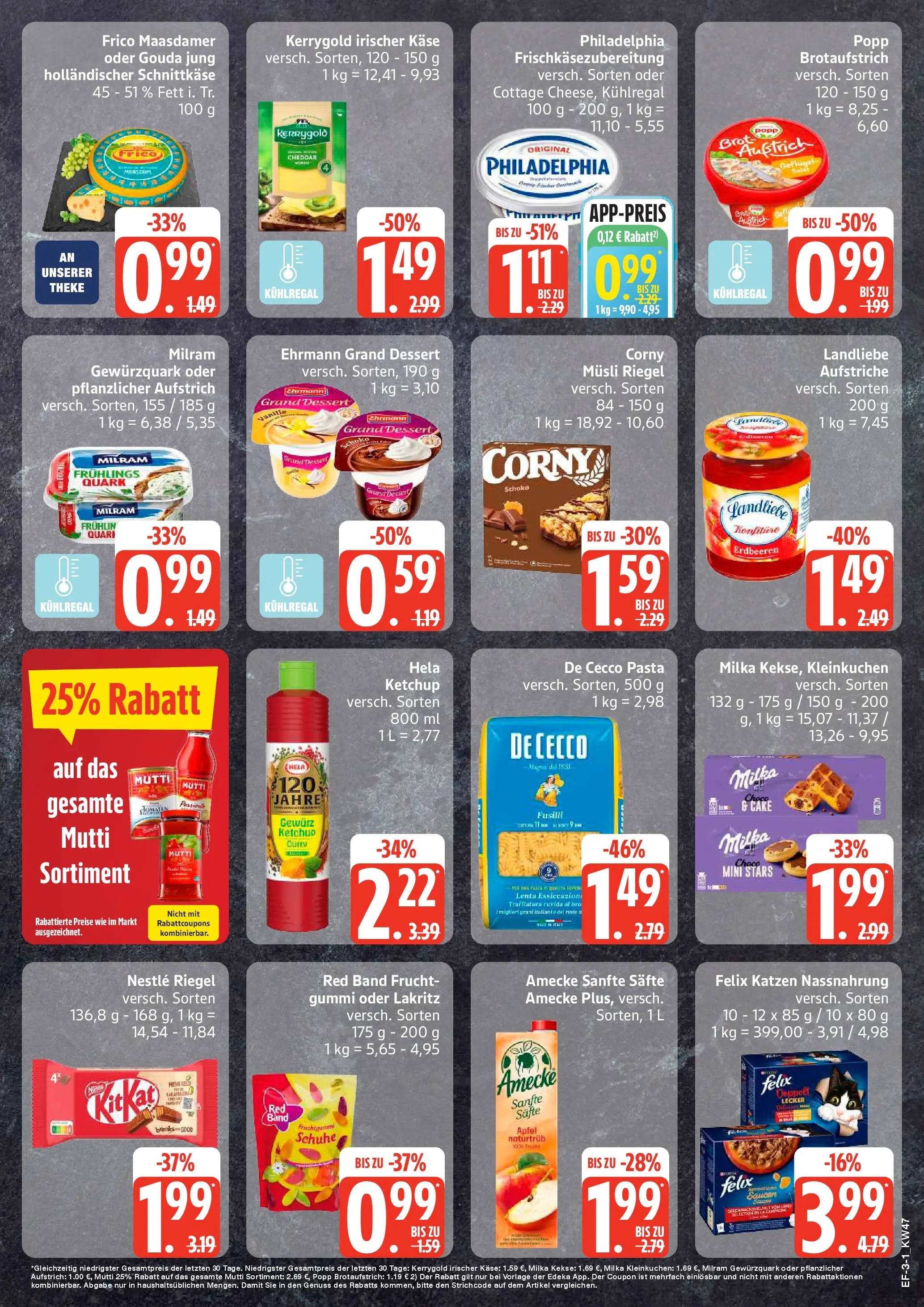 Edeka prospekt Luhnstedt	 (ab 17.11.2025) » Angebote Online | Seite: 3 | Produkte: Musli, Käse, Milka, Ketchup
