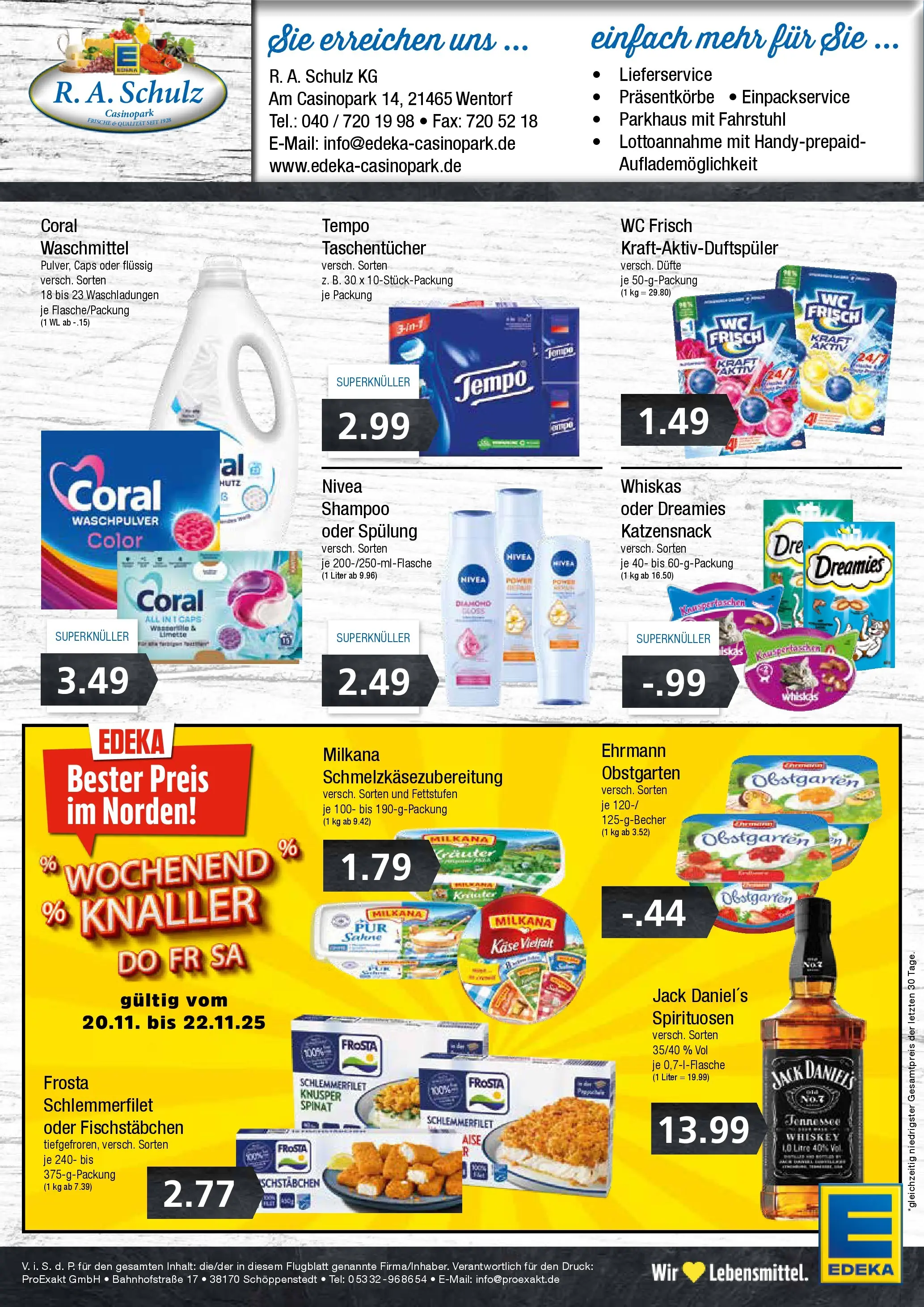 Edeka prospekt Wentorf	 (ab 17.11.2025) » Angebote Online | Seite: 8 | Produkte: Coral waschmittel, Shampoo, Spülung, Wc frisch