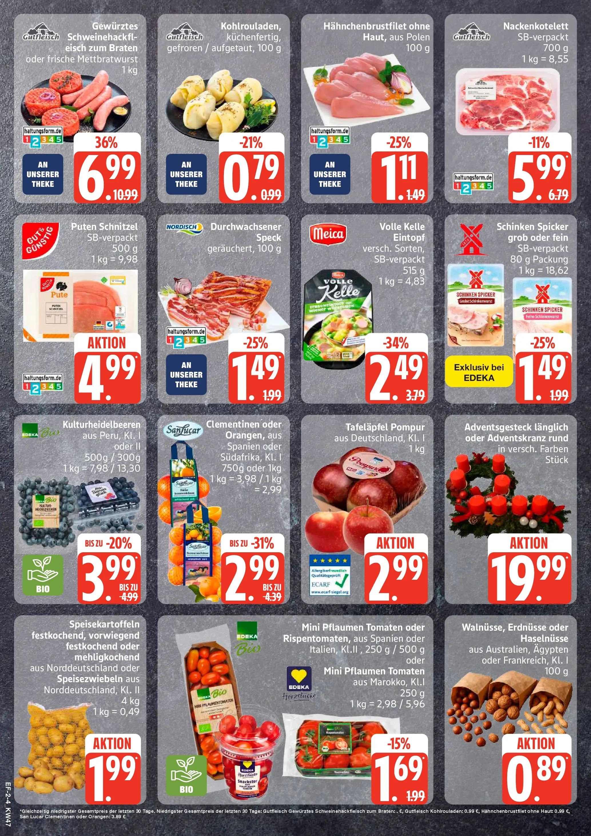 Edeka prospekt Rostock	 (ab 17.11.2025) » Angebote Online | Seite: 2 | Produkte: Erdnüsse, Pflaumen, Tomaten, Schnitzel