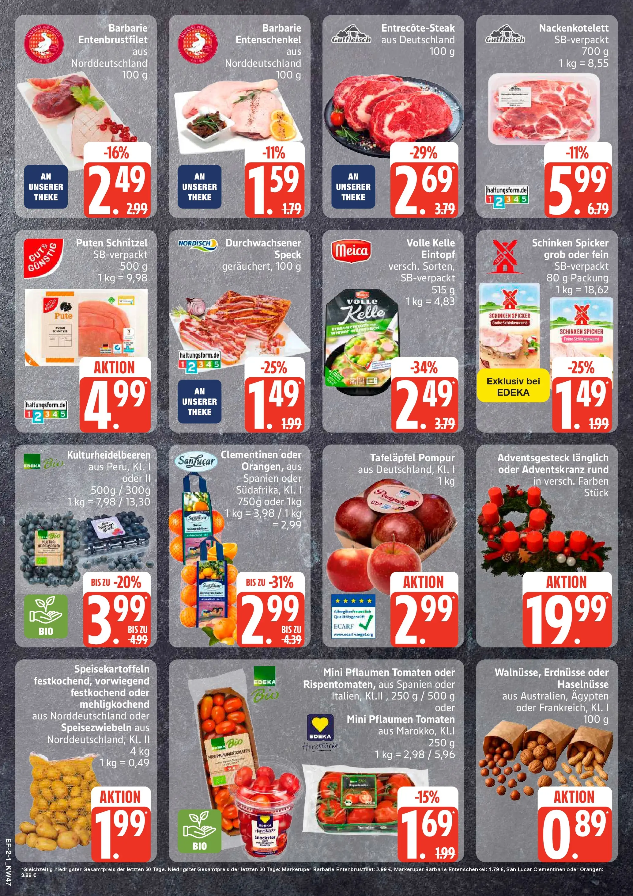 Edeka prospekt Hamburg	 (ab 17.11.2025) » Angebote Online | Seite: 2 | Produkte: Erdnüsse, Schnitzel, Meica, Schinken