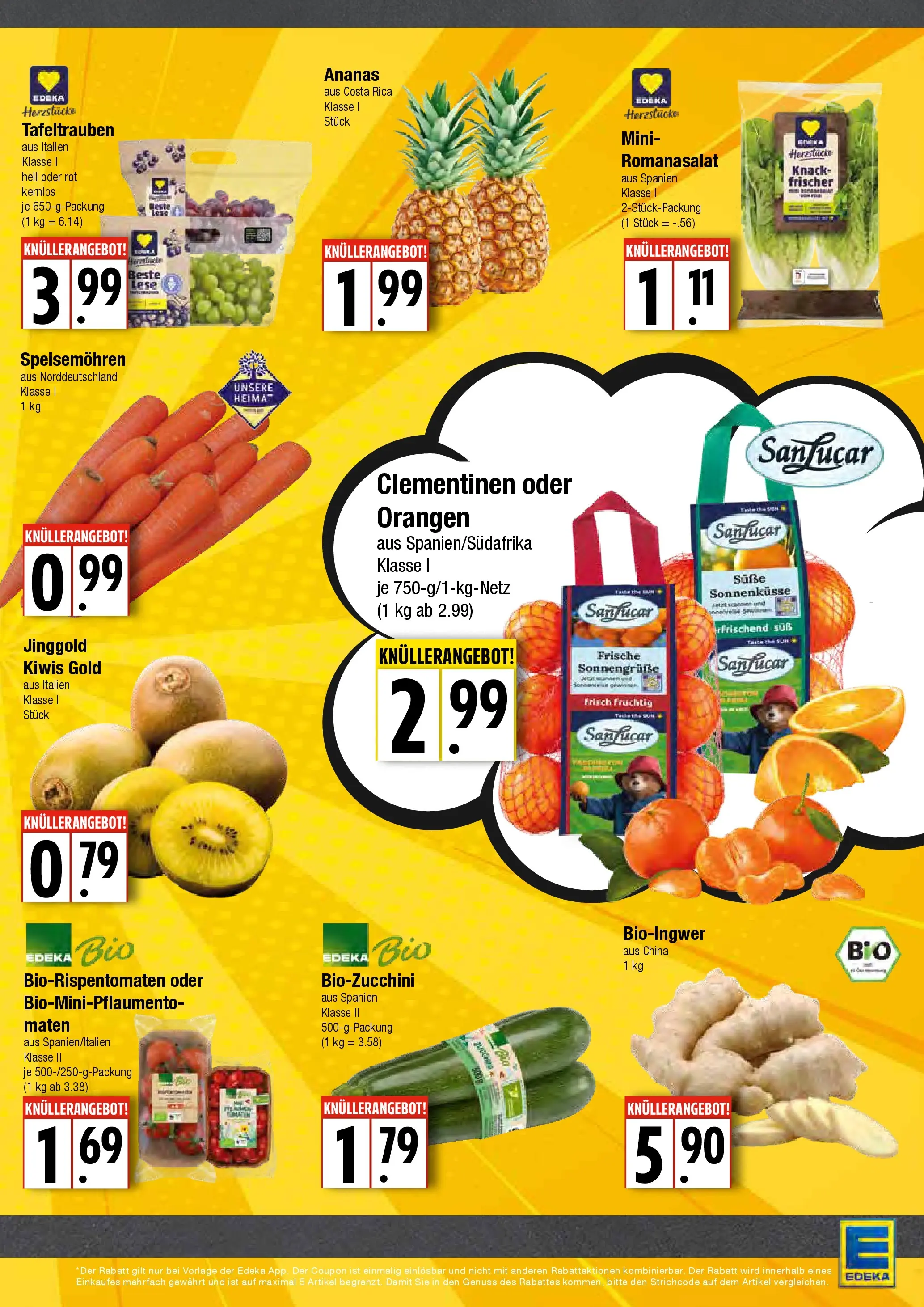 Edeka prospekt Hamburg	 (ab 17.11.2025) » Angebote Online | Seite: 3 | Produkte: Orangen, Ananas, Zucchini, Kiwi