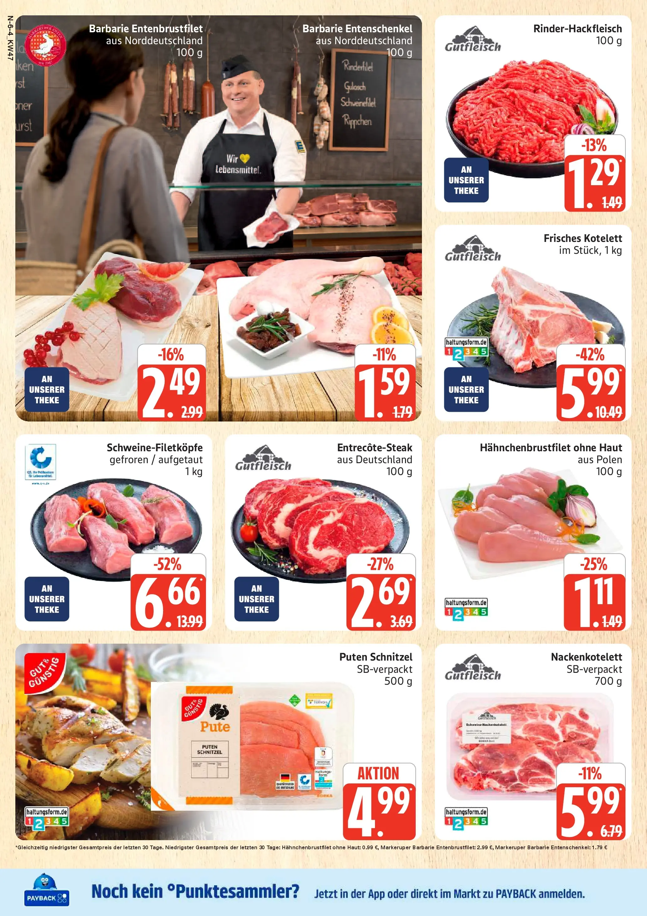 Marktkauf - Marktkauf: Wochenangebote (ab 17.11.2025) » Angebote online | Seite: 6 | Produkte: Pute, Rinderfilet, Schweinefilet, Gulasch