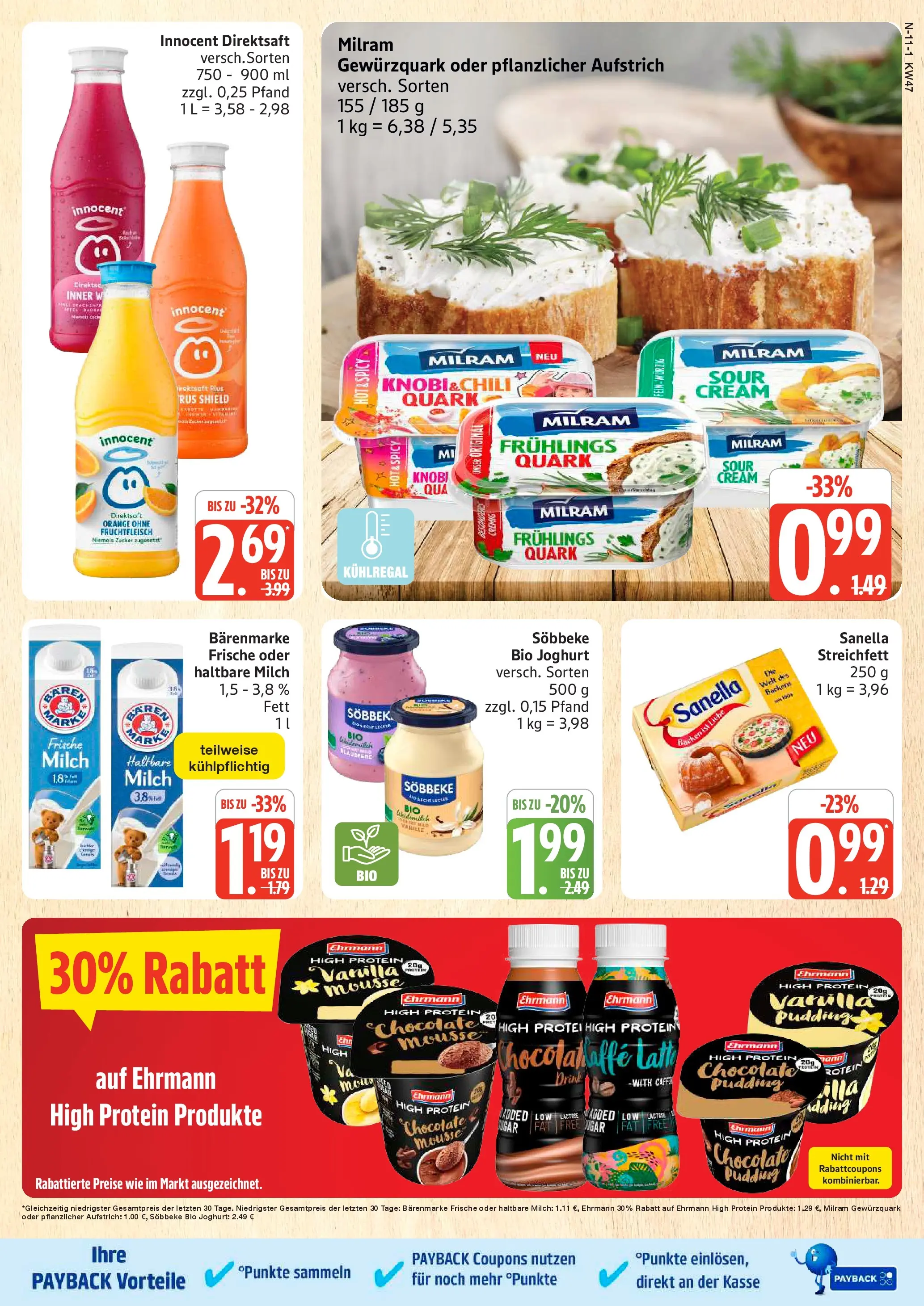 Marktkauf - Marktkauf: Wochenangebote (ab 16.11.2025) » Angebote online | Seite: 11 | Produkte: High protein pudding, Quark, Milch, Haltbare milch