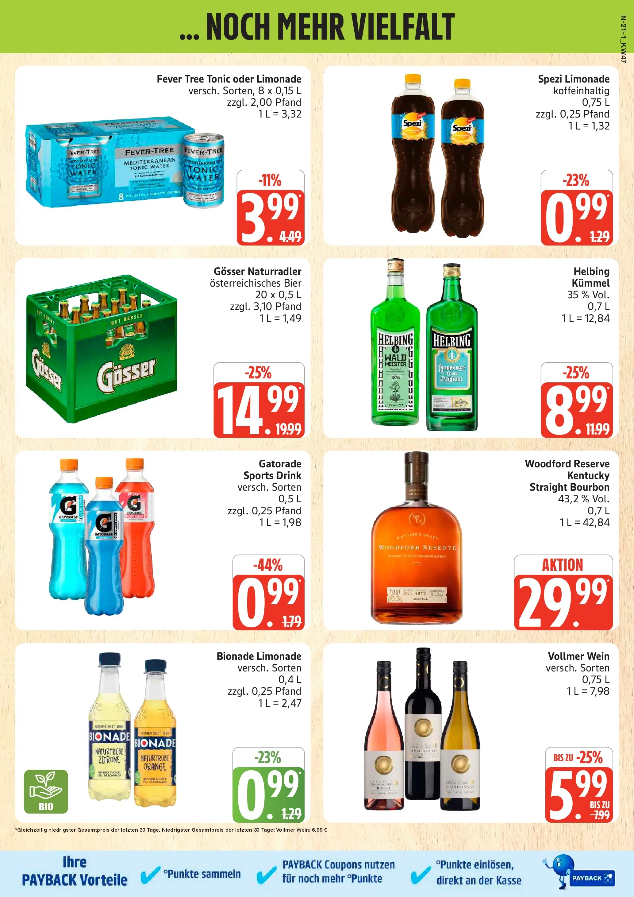 Marktkauf - Marktkauf: Wochenangebote (ab 16.11.2025) » Angebote online | Seite: 21 | Produkte: Bier, Bionade, Zitrone, Wein