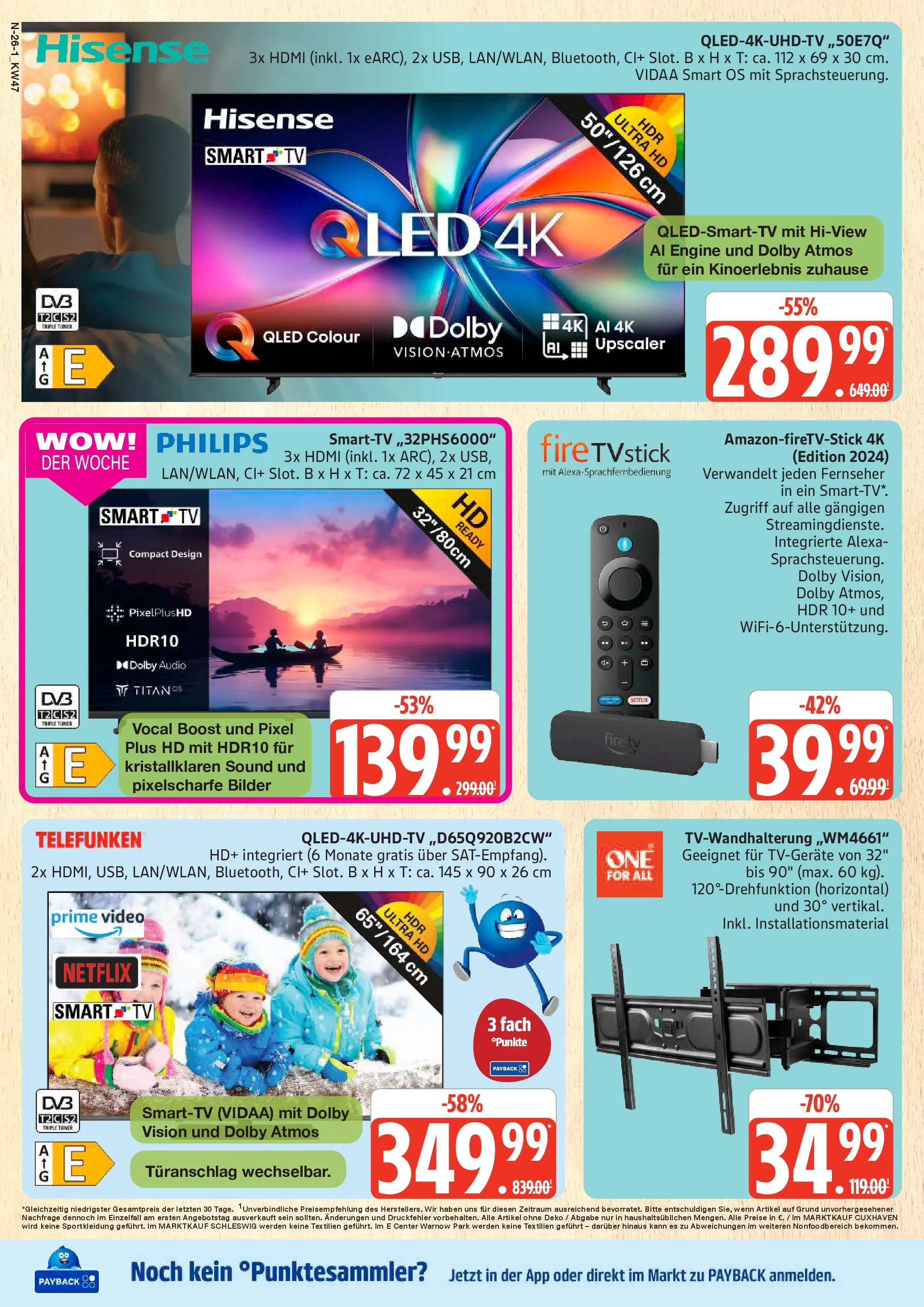 Marktkauf - Marktkauf: Wochenangebote (ab 16.11.2025) » Angebote online | Seite: 26 | Produkte: TV, Fernseher, Video, Audio