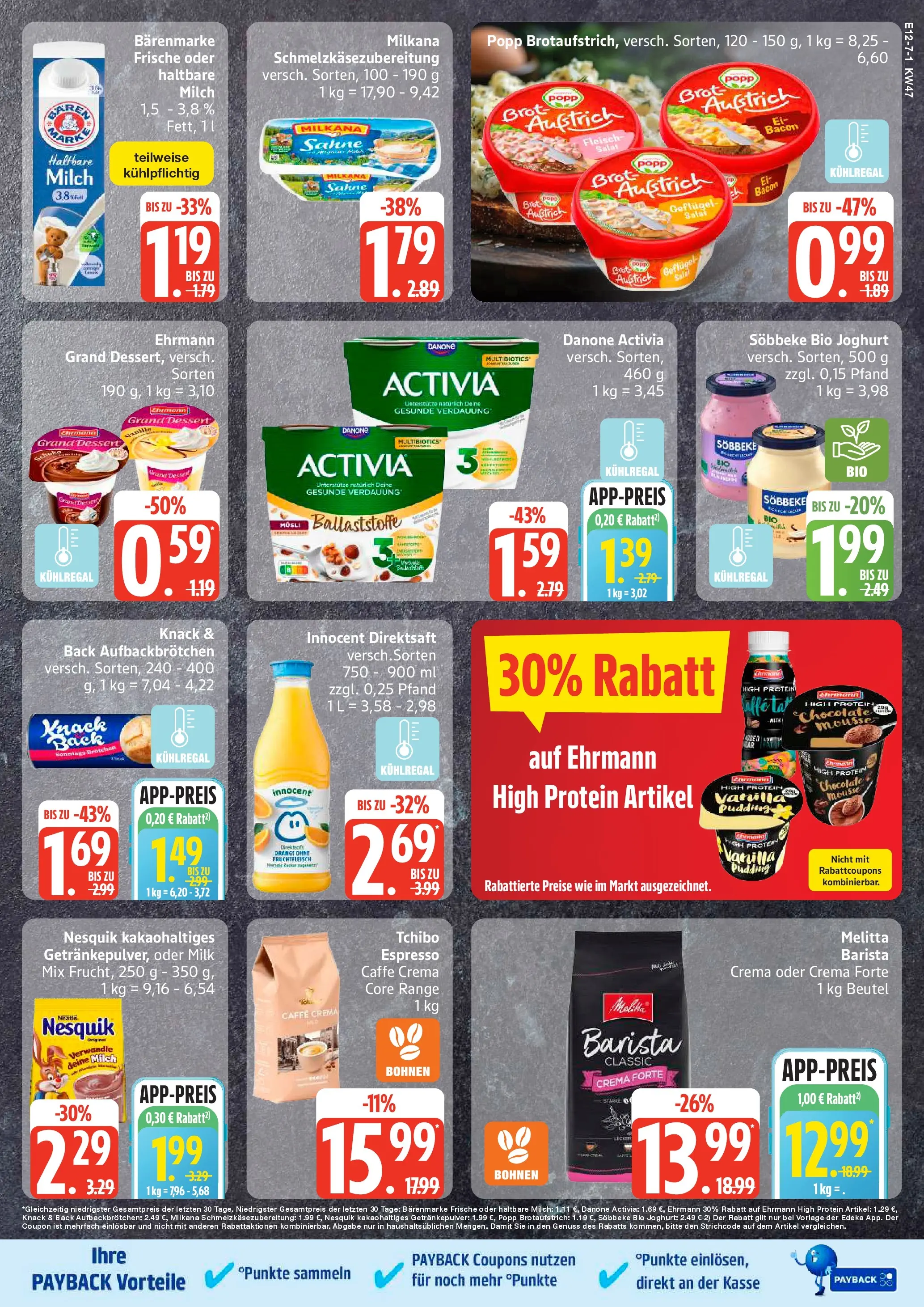 Edeka prospekt Rostock-Gehlsdorf	 (ab 17.11.2025) » Angebote Online | Seite: 9 | Produkte: Activia, Danone activia, Haltbare milch, Pudding