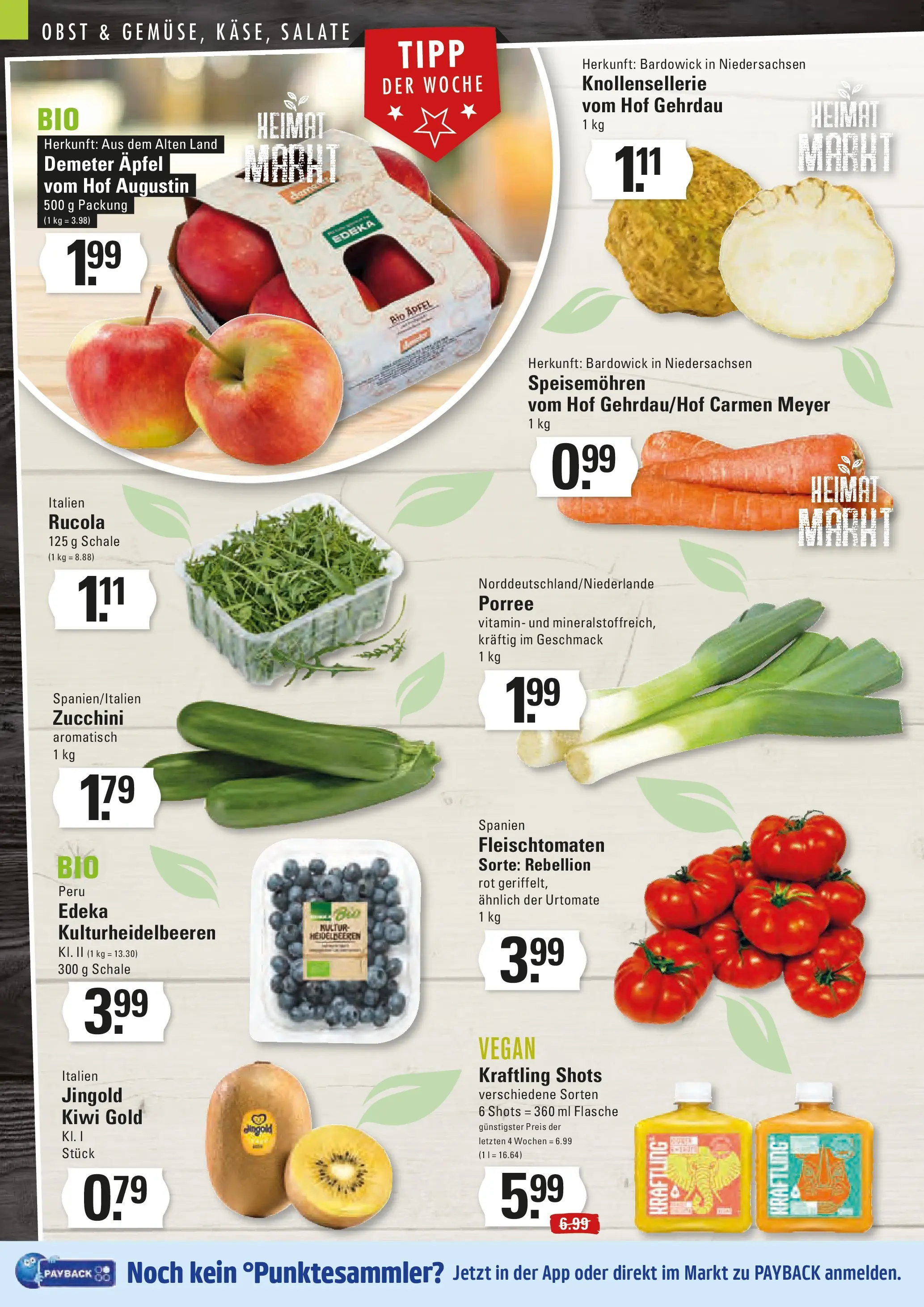 Edeka prospekt Stade	 (ab 17.11.2025) » Angebote Online | Seite: 2 | Produkte: Rucola, Obst, Zucchini, Kiwi