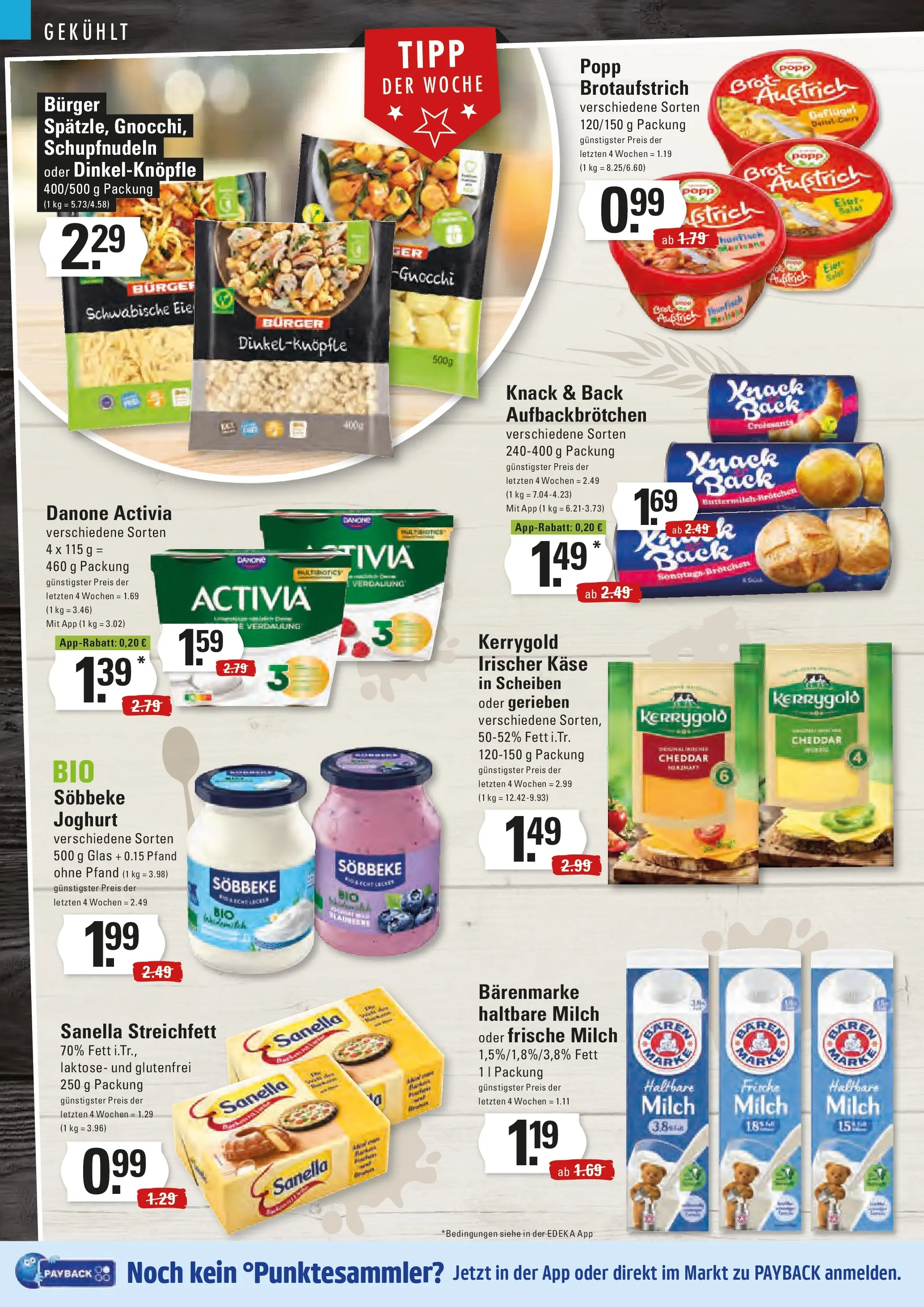 Edeka prospekt Stade	 (ab 17.11.2025) » Angebote Online | Seite: 6 | Produkte: Danone activia, Milch, Käse, Haltbare milch