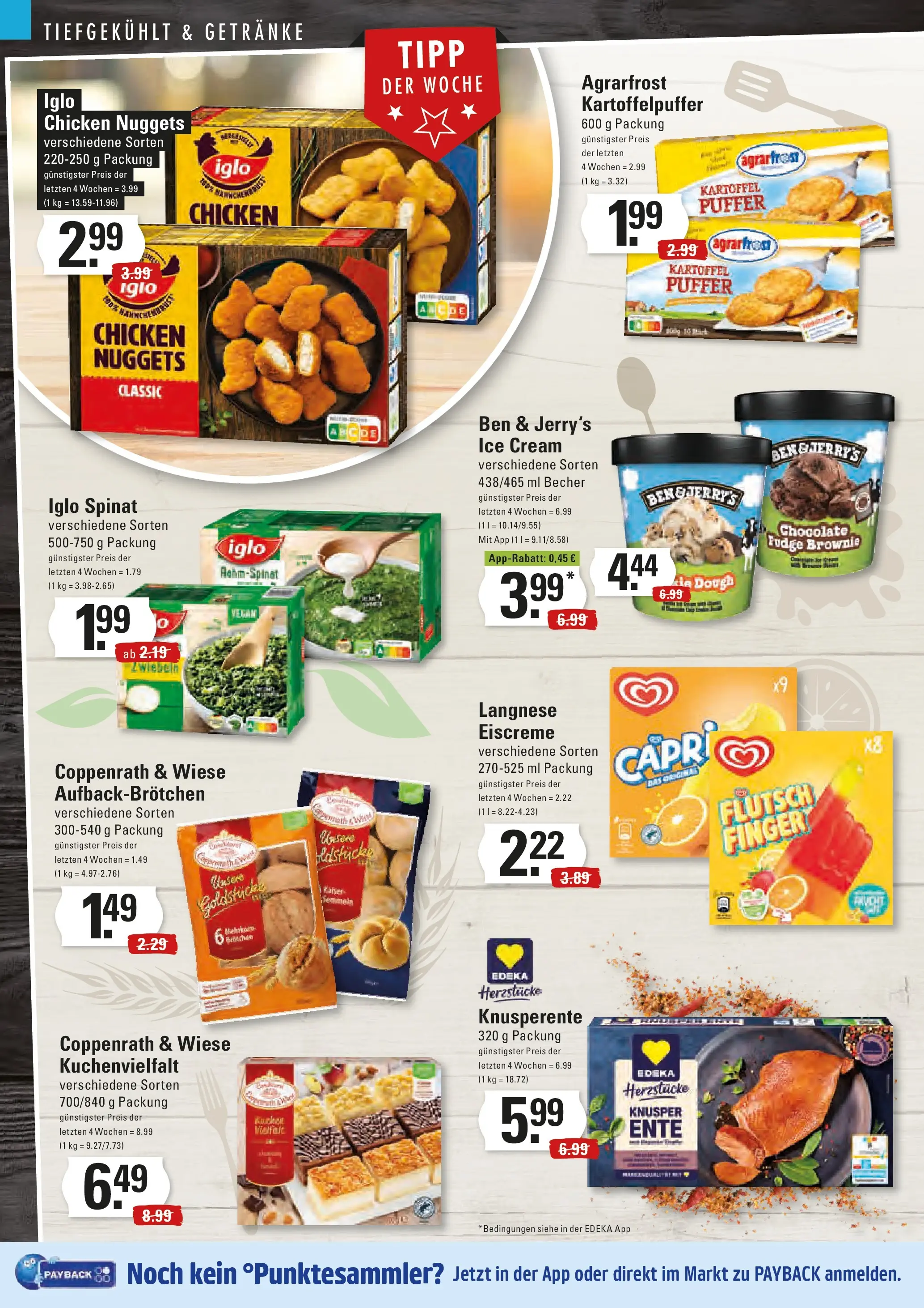 Edeka prospekt Stade	 (ab 17.11.2025) » Angebote Online | Seite: 8 | Produkte: Iglo, Ben & Jerry's, Zwiebeln, Ente