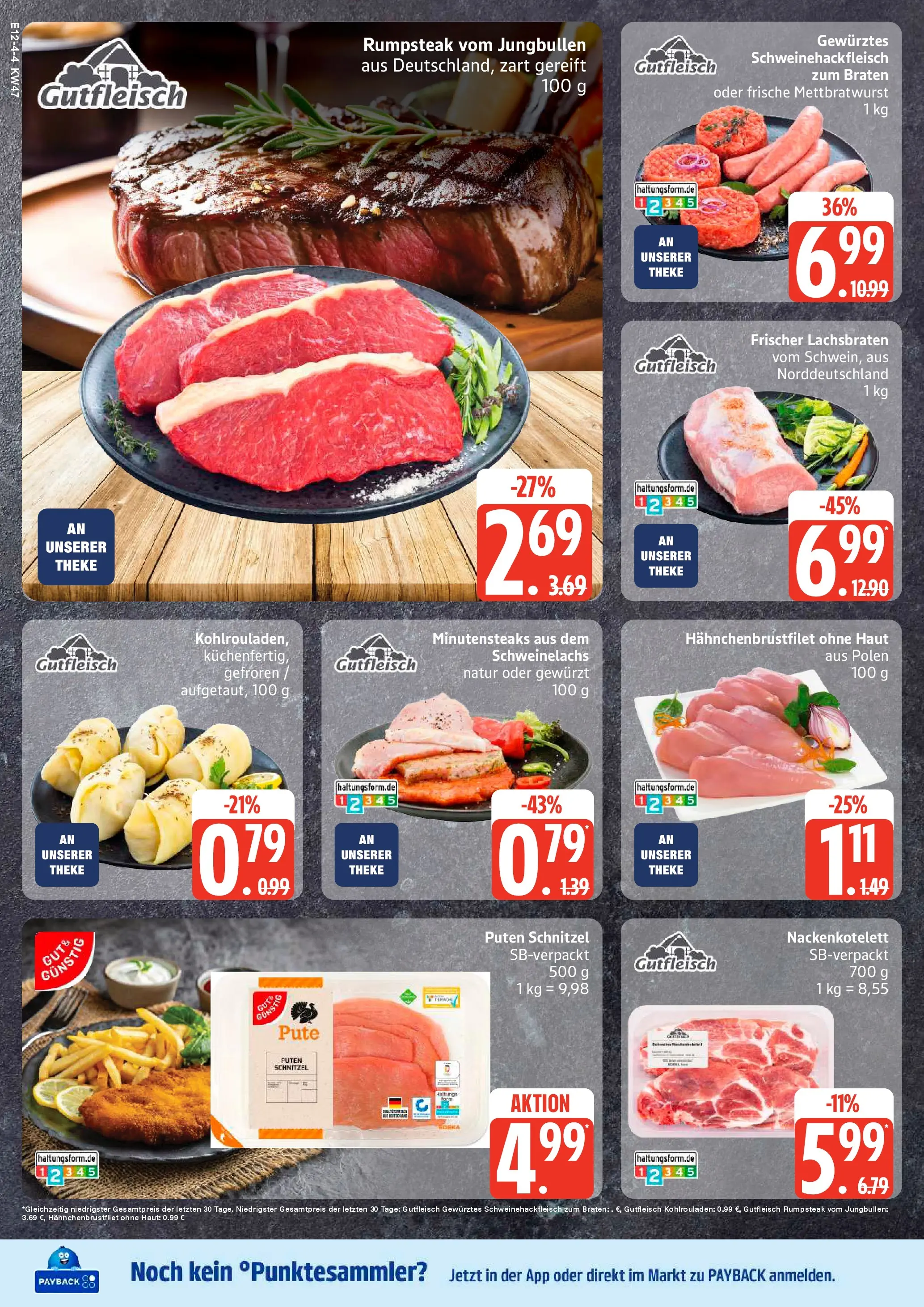 Edeka prospekt Rostock-Gehlsdorf	 (ab 17.11.2025) » Angebote Online | Seite: 6 | Produkte: Rumpsteak, Pute, Theke, Schnitzel