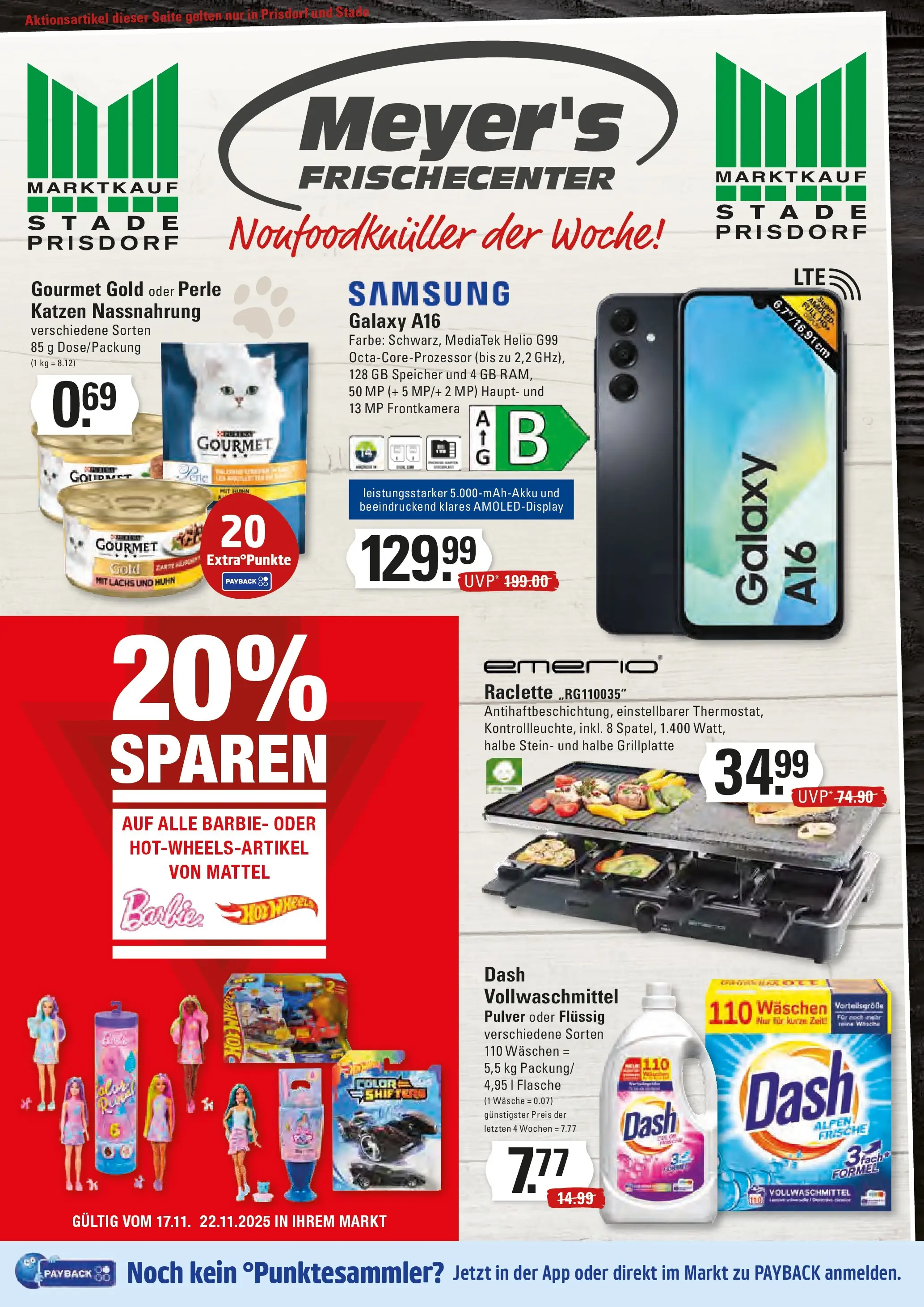 Edeka prospekt Stade	 (ab 17.11.2025) » Angebote Online | Seite: 17 | Produkte: Grill, Lachs, Raclette, Smartphone