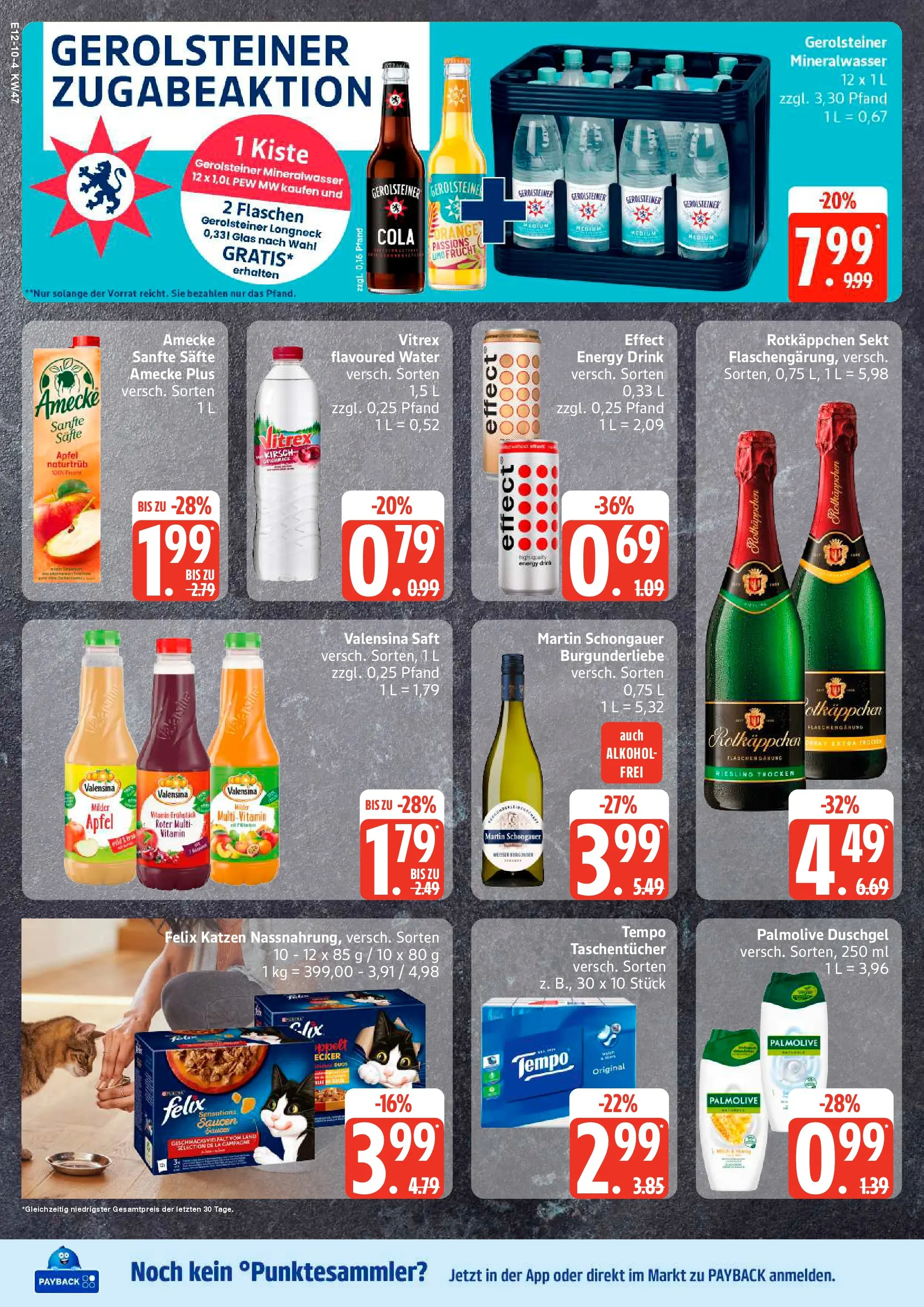 Edeka prospekt Rostock-Gehlsdorf	 (ab 17.11.2025) » Angebote Online | Seite: 16 | Produkte: Energy, Tempo, Shower Gel, Gerolsteiner