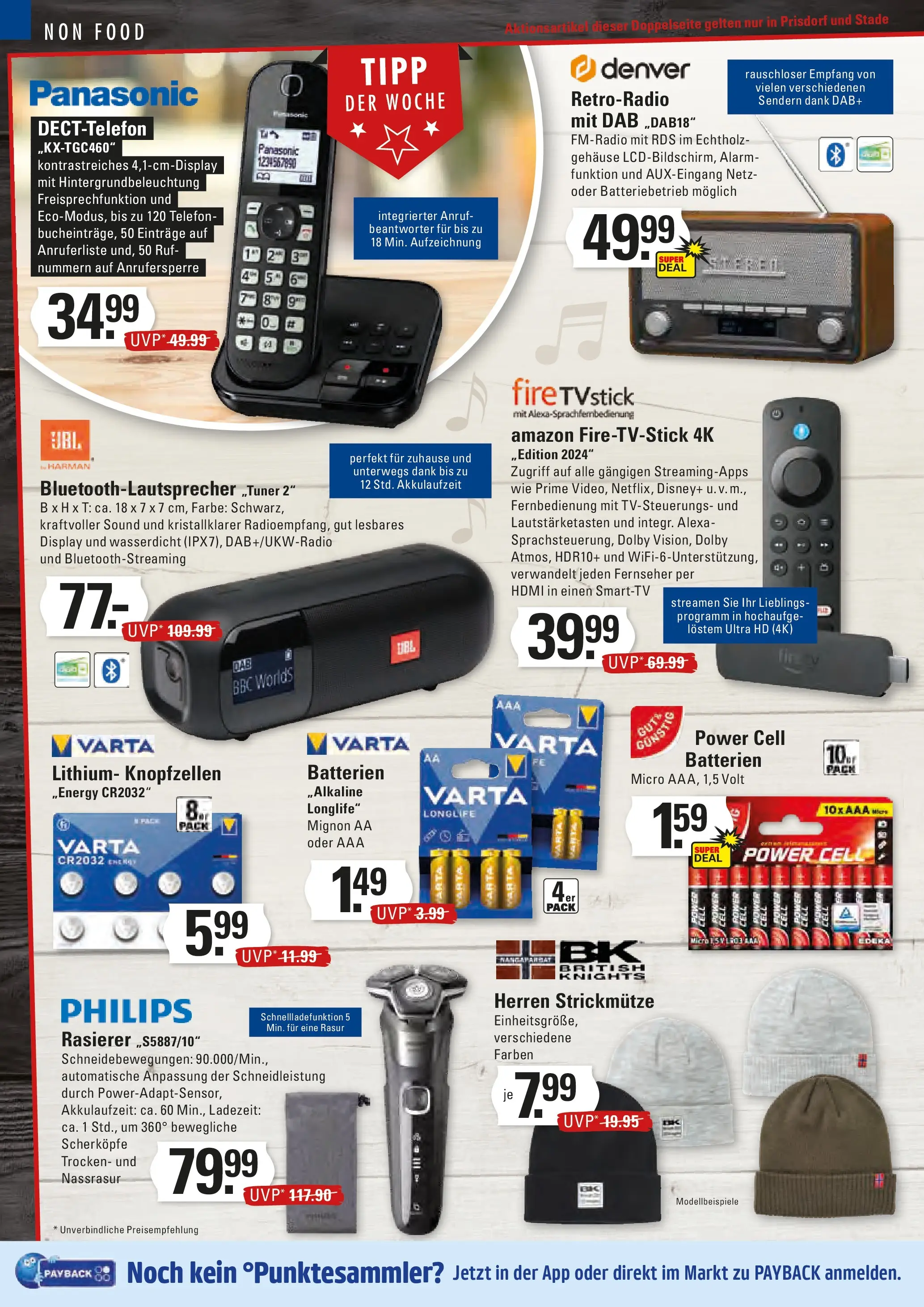 Edeka prospekt Stade	 (ab 17.11.2025) » Angebote Online | Seite: 22 | Produkte: Philips, Rasierer, Telefon, Radio