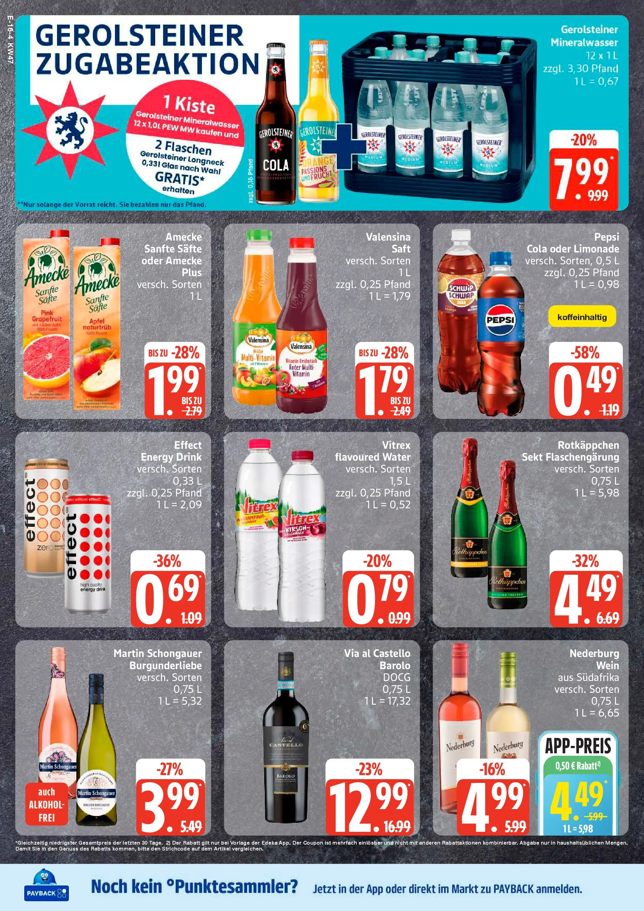 Edeka prospekt Rostock	 (ab 17.11.2025) » Angebote Online | Seite: 22 | Produkte: Äpfel, Limonade, Valensina, Gerolsteiner