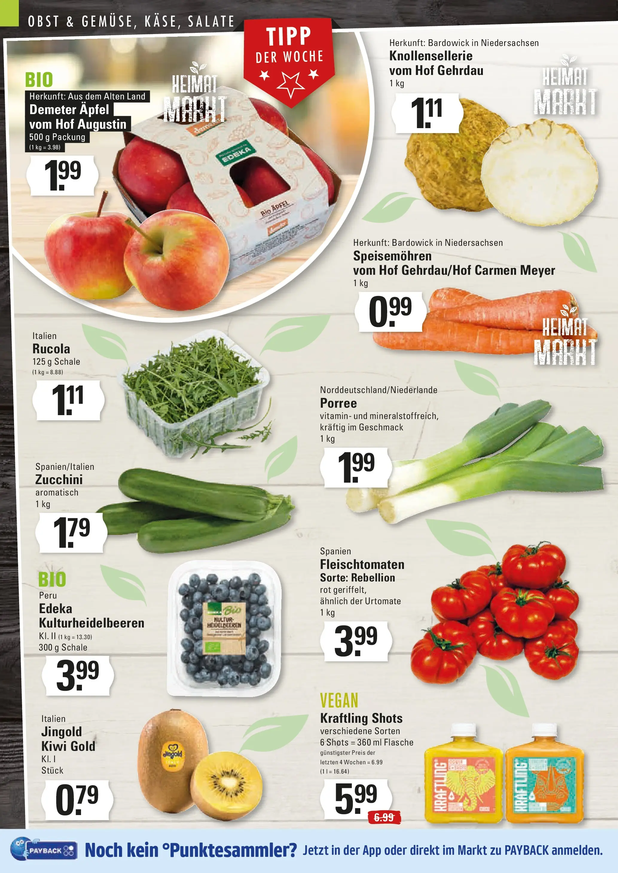 Edeka prospekt Hamburg	 (ab 17.11.2025) » Angebote Online | Seite: 2 | Produkte: Rucola, Äpfel, Obst, Zucchini