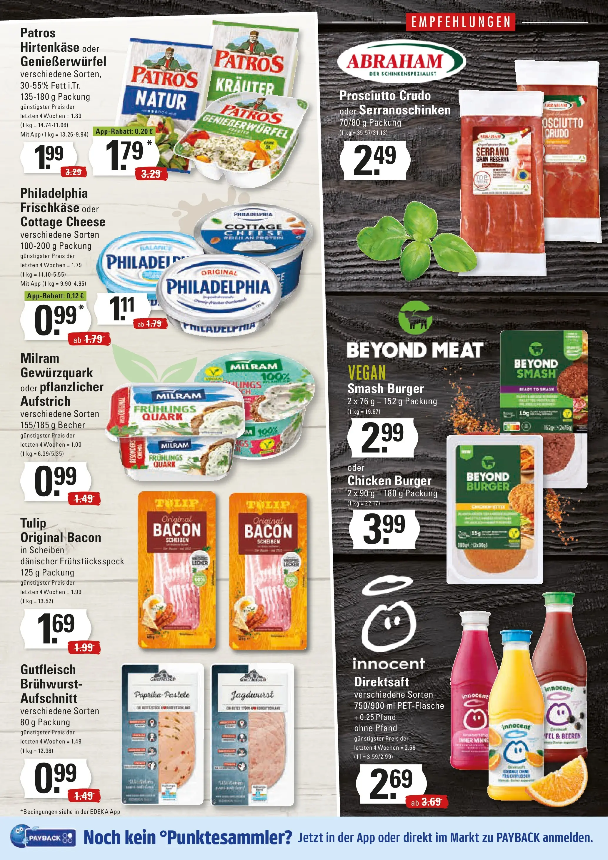 Edeka prospekt Hamburg	 (ab 17.11.2025) » Angebote Online | Seite: 7 | Produkte: Burger, Patros, Milram, Frischkase