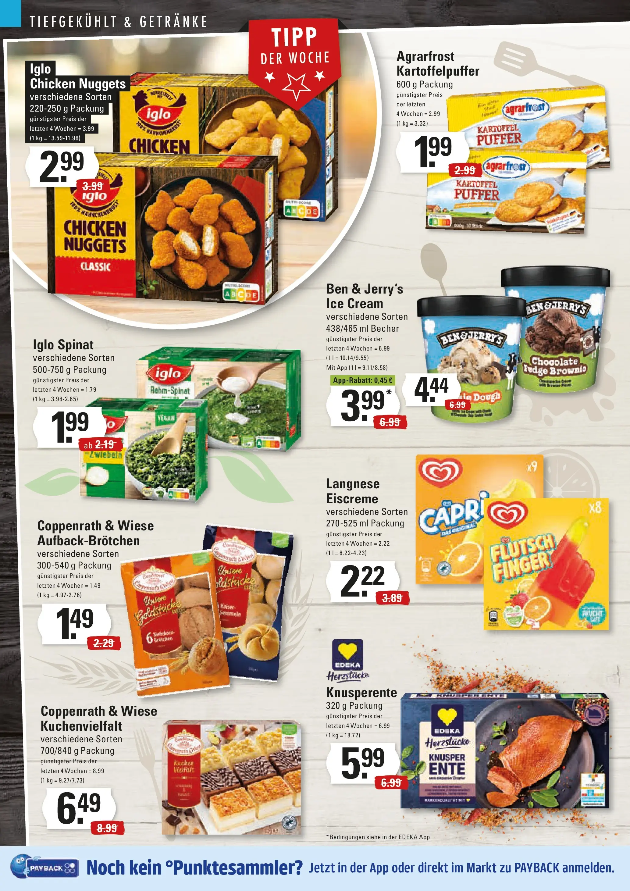 Edeka prospekt Hamburg	 (ab 17.11.2025) » Angebote Online | Seite: 8 | Produkte: Langnese, Ben & Jerry's, Zwiebeln, Ente