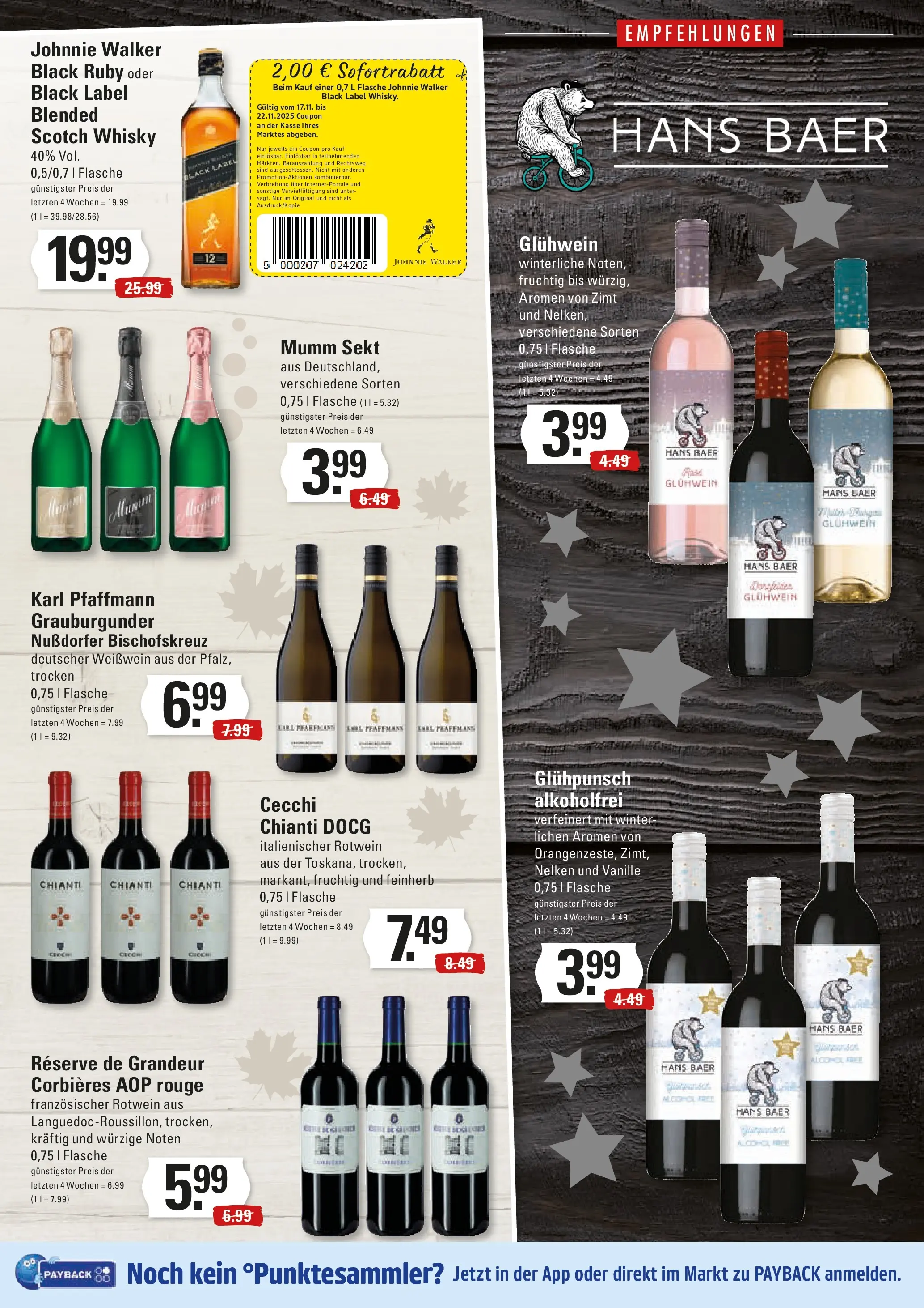 Edeka prospekt Hamburg	 (ab 17.11.2025) » Angebote Online | Seite: 9 | Produkte: Whisky, Mumm sekt, Rotwein, Sekt