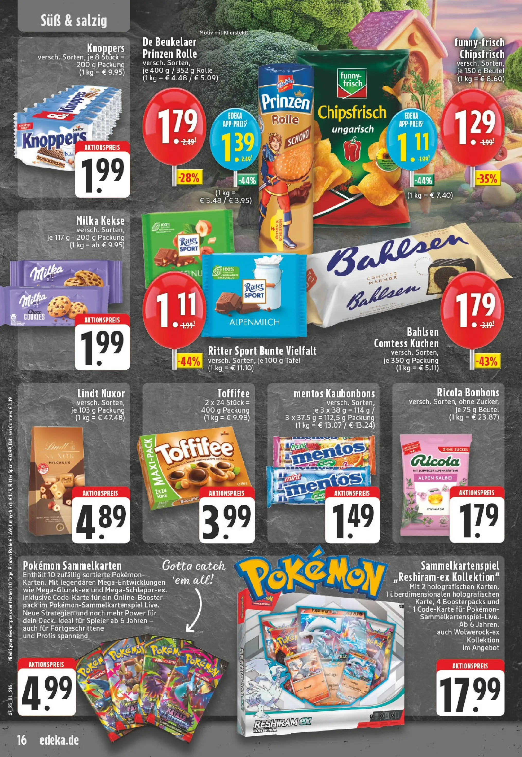 Edeka prospekt Essen	 (ab 17.11.2025) » Angebote Online | Seite: 16 | Produkte: Zucker, Toffifee, Kuchen, Kekse