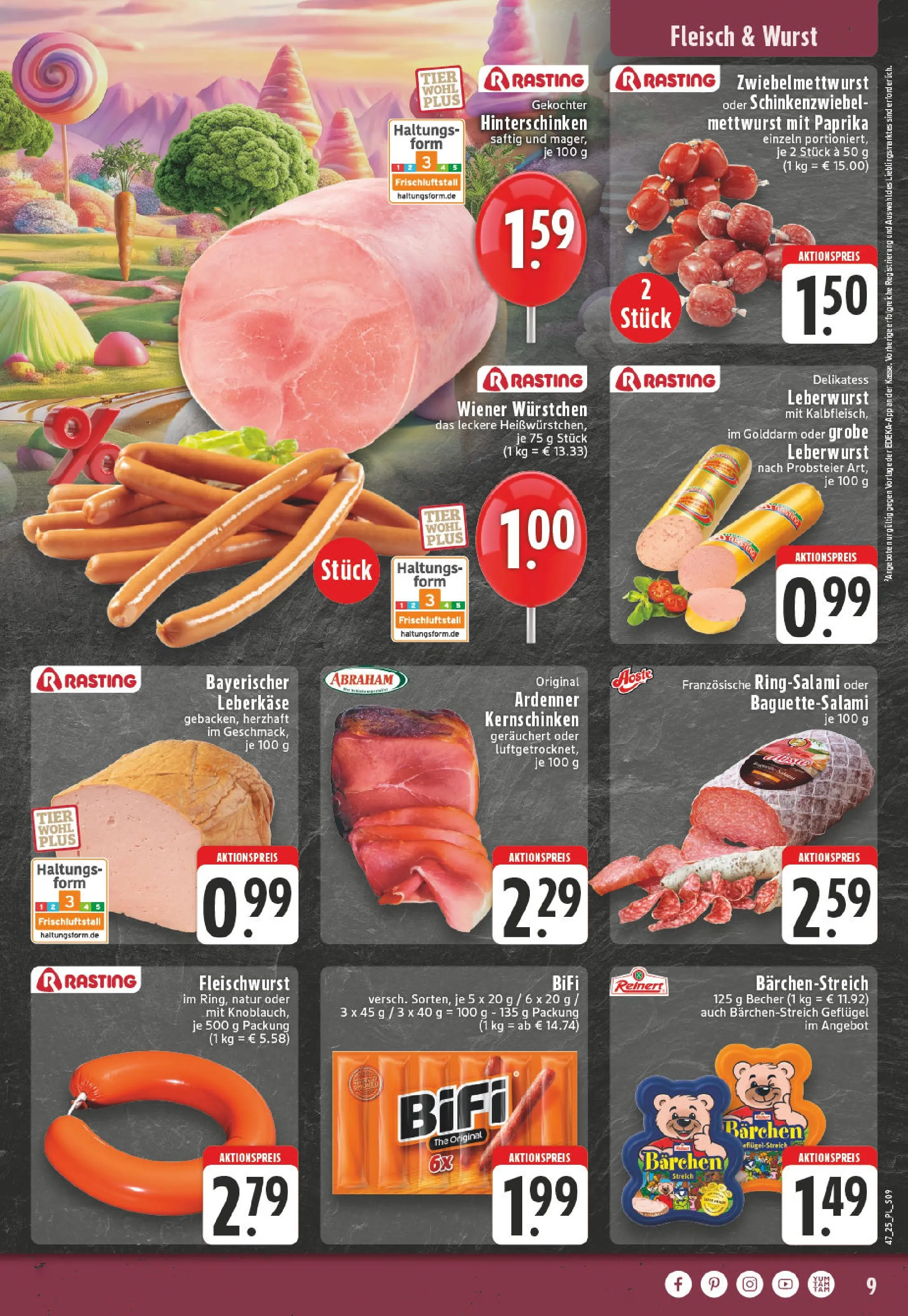 Edeka prospekt Lippstadt	 (ab 17.11.2025) » Angebote Online | Seite: 9 | Produkte: Wiener wurstchen, Paprika, Wurst, Fleisch