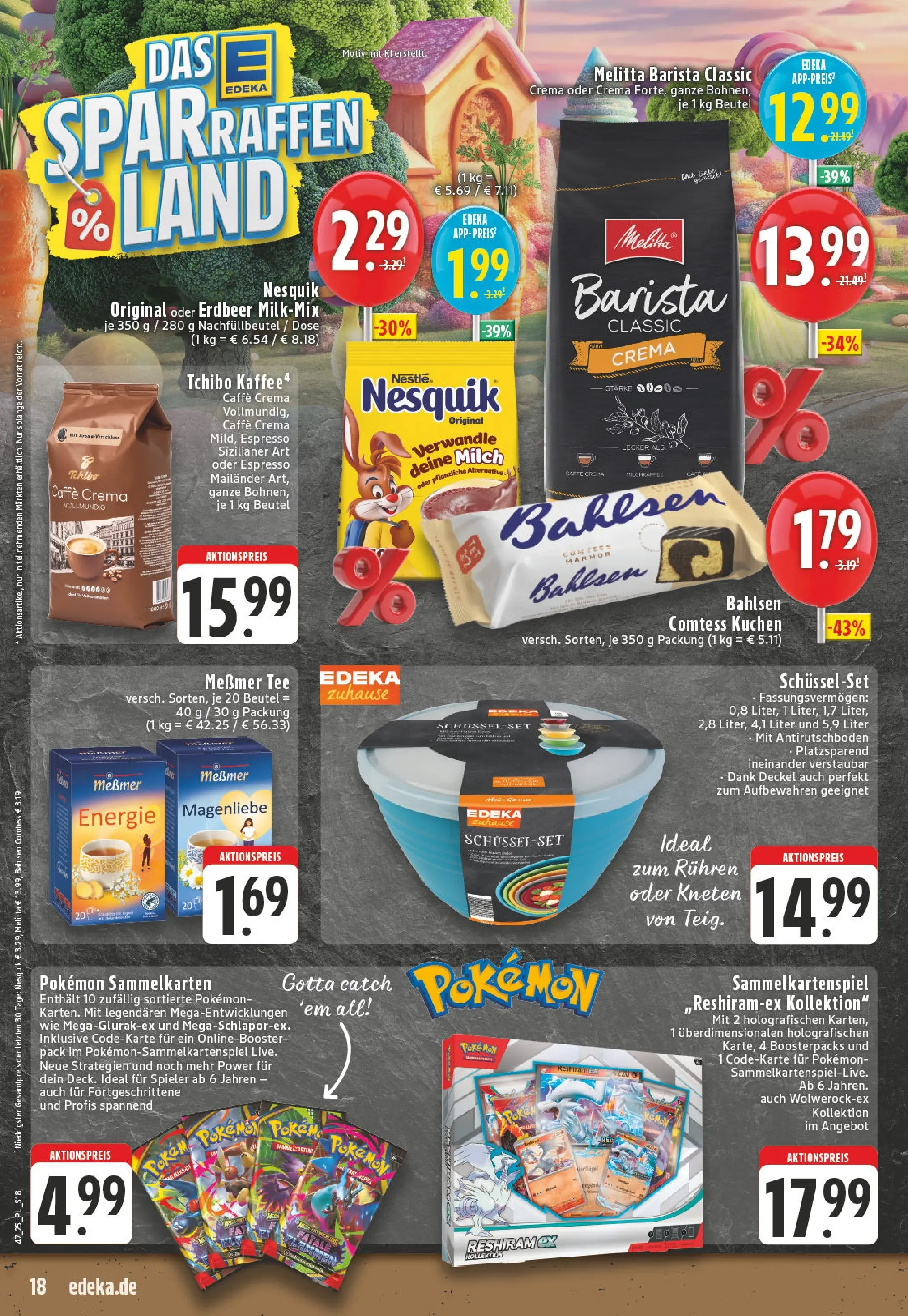 Edeka prospekt Lippstadt	 (ab 17.11.2025) » Angebote Online | Seite: 18 | Produkte: Melitta, Milch, Tee, Kuchen