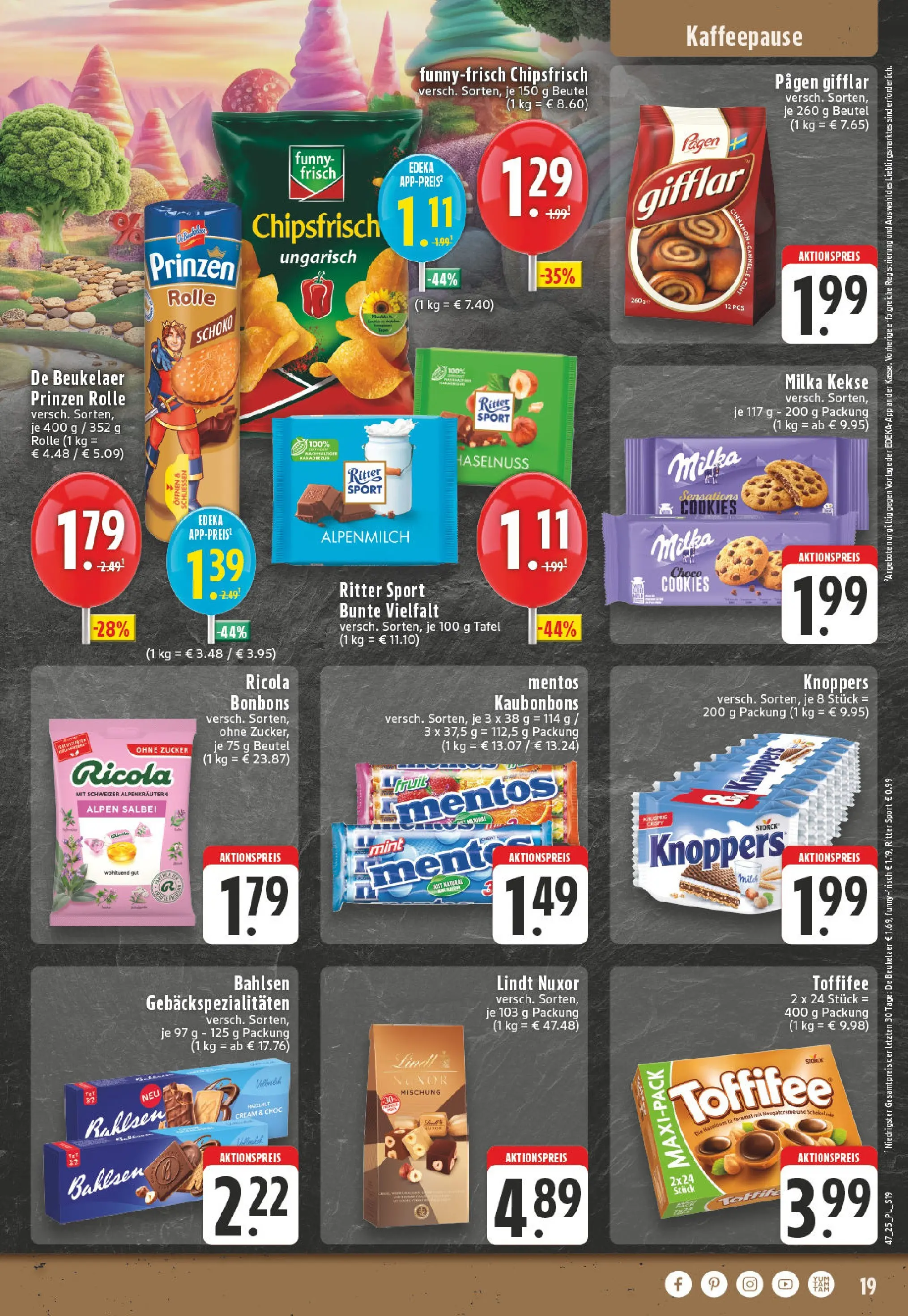 Edeka prospekt Lippstadt	 (ab 17.11.2025) » Angebote Online | Seite: 19 | Produkte: Milka, Toffifee, Knoppers, Lindt
