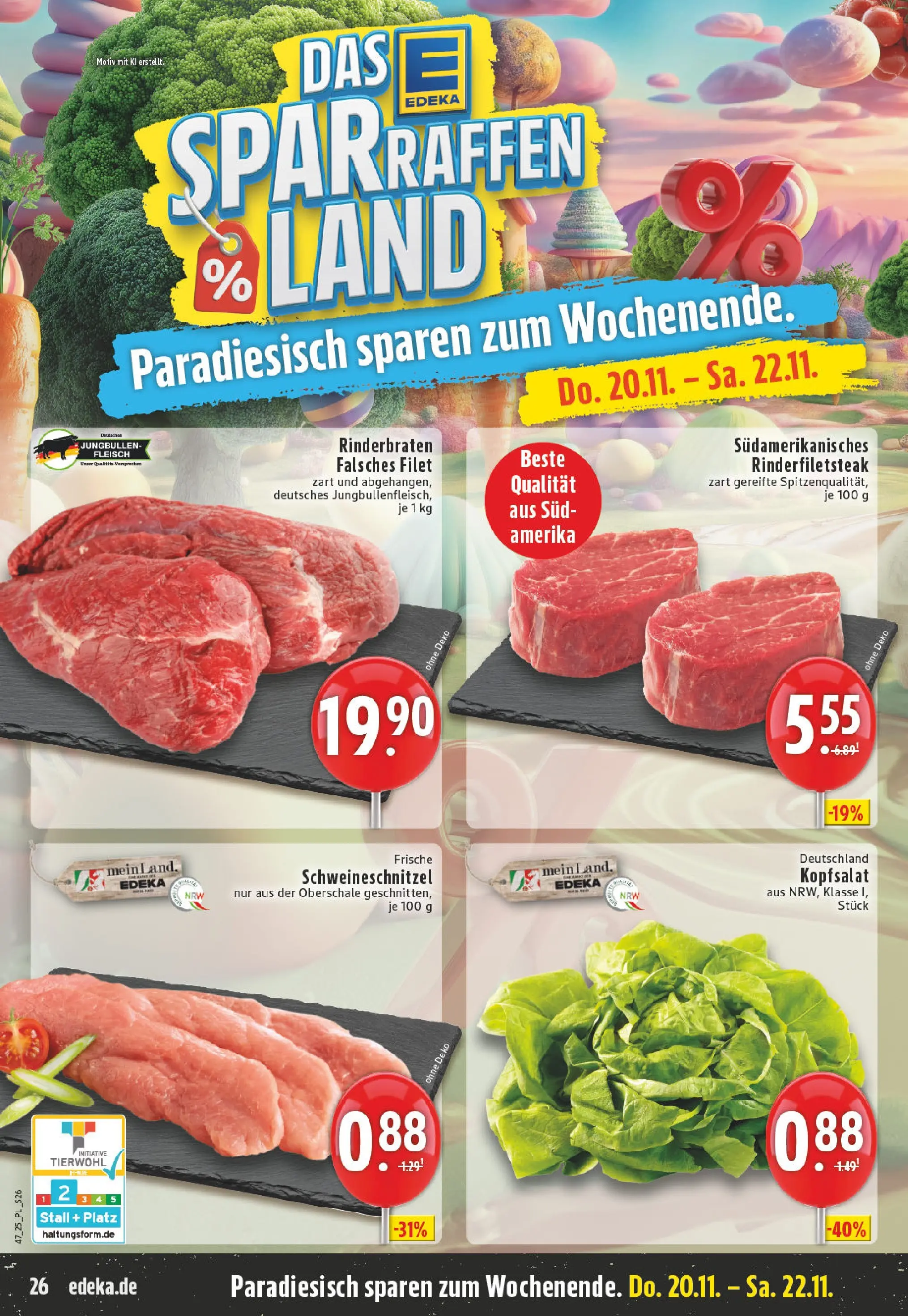 Edeka prospekt Lippstadt	 (ab 17.11.2025) » Angebote Online | Seite: 26 | Produkte: Rinderbraten, Fleisch