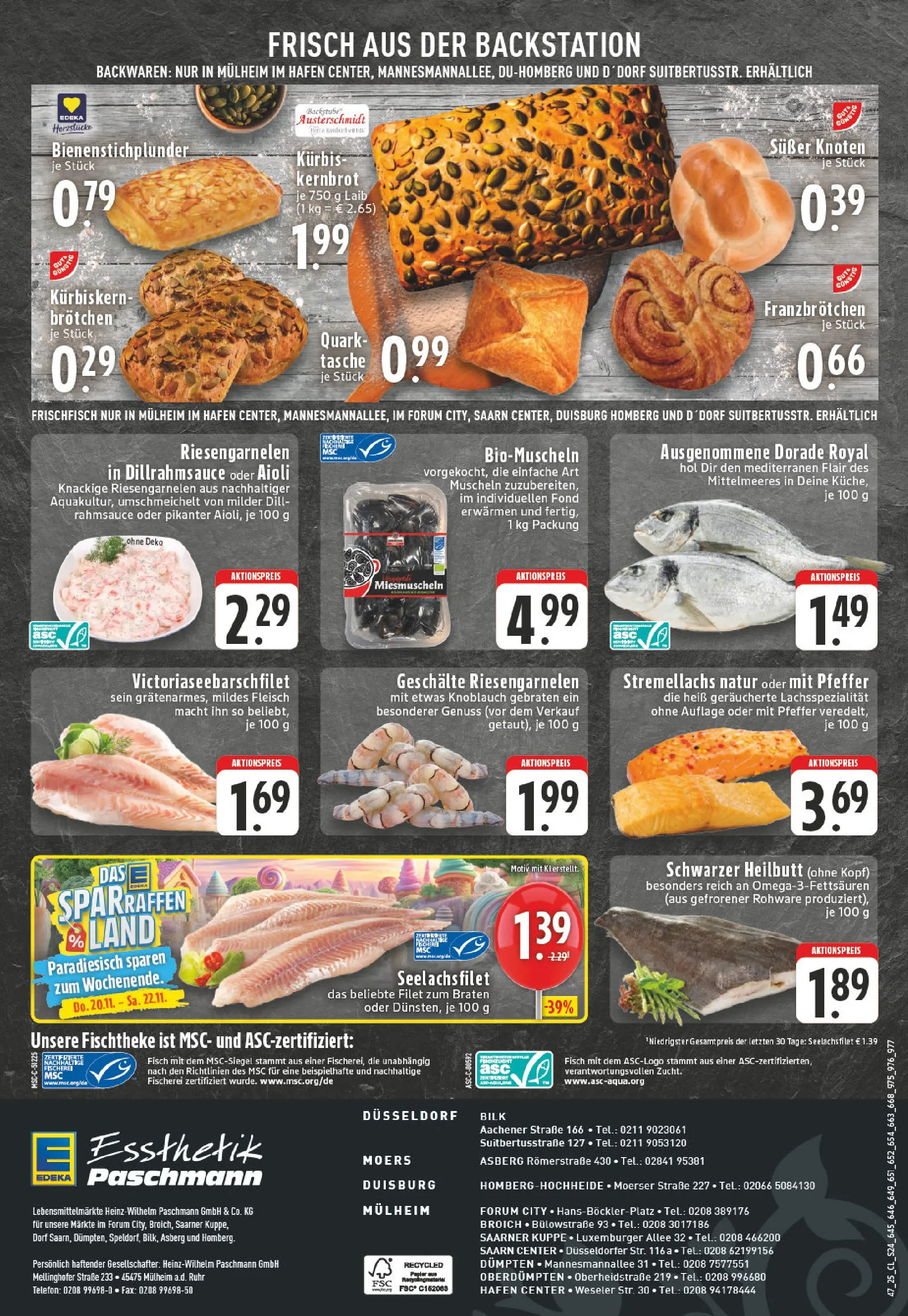 Edeka prospekt Moers - Asberg	 (ab 17.11.2025) » Angebote Online | Seite: 24 | Produkte: Dorade, Knoblauch, Kürbis, Telefon