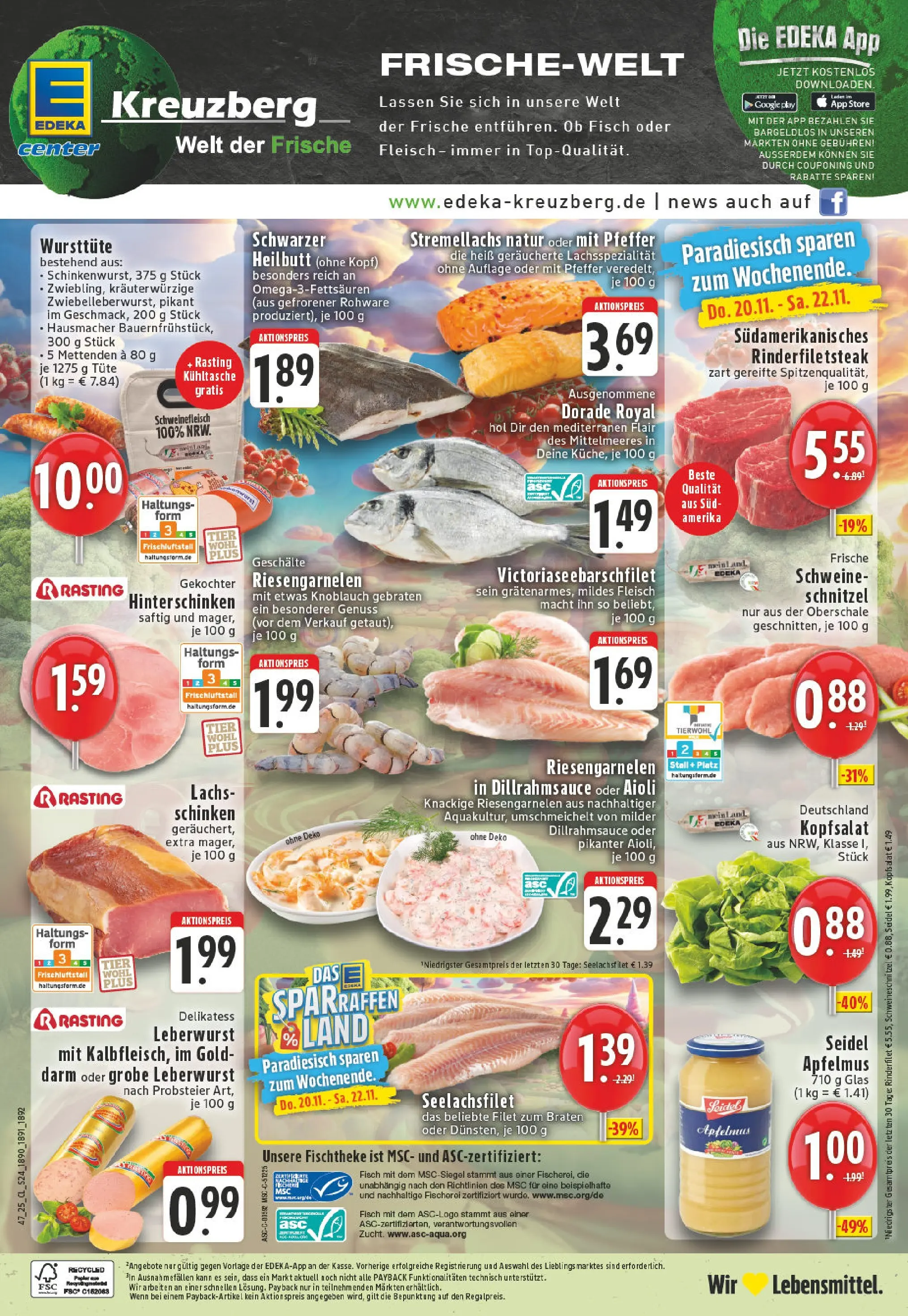 Edeka prospekt Koblenz	 (ab 17.11.2025) » Angebote Online | Seite: 24 | Produkte: Dorade, Knoblauch, Steak, Fleisch