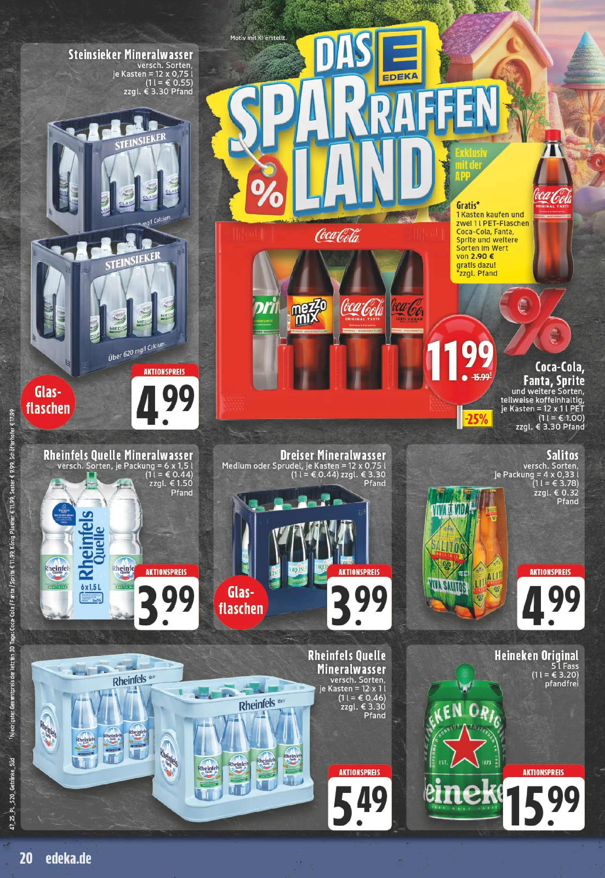 Edeka prospekt Bornheim	 (ab 17.11.2025) » Angebote Online | Seite: 20 | Produkte: Coca cola, Fanta, Sprite, Cola