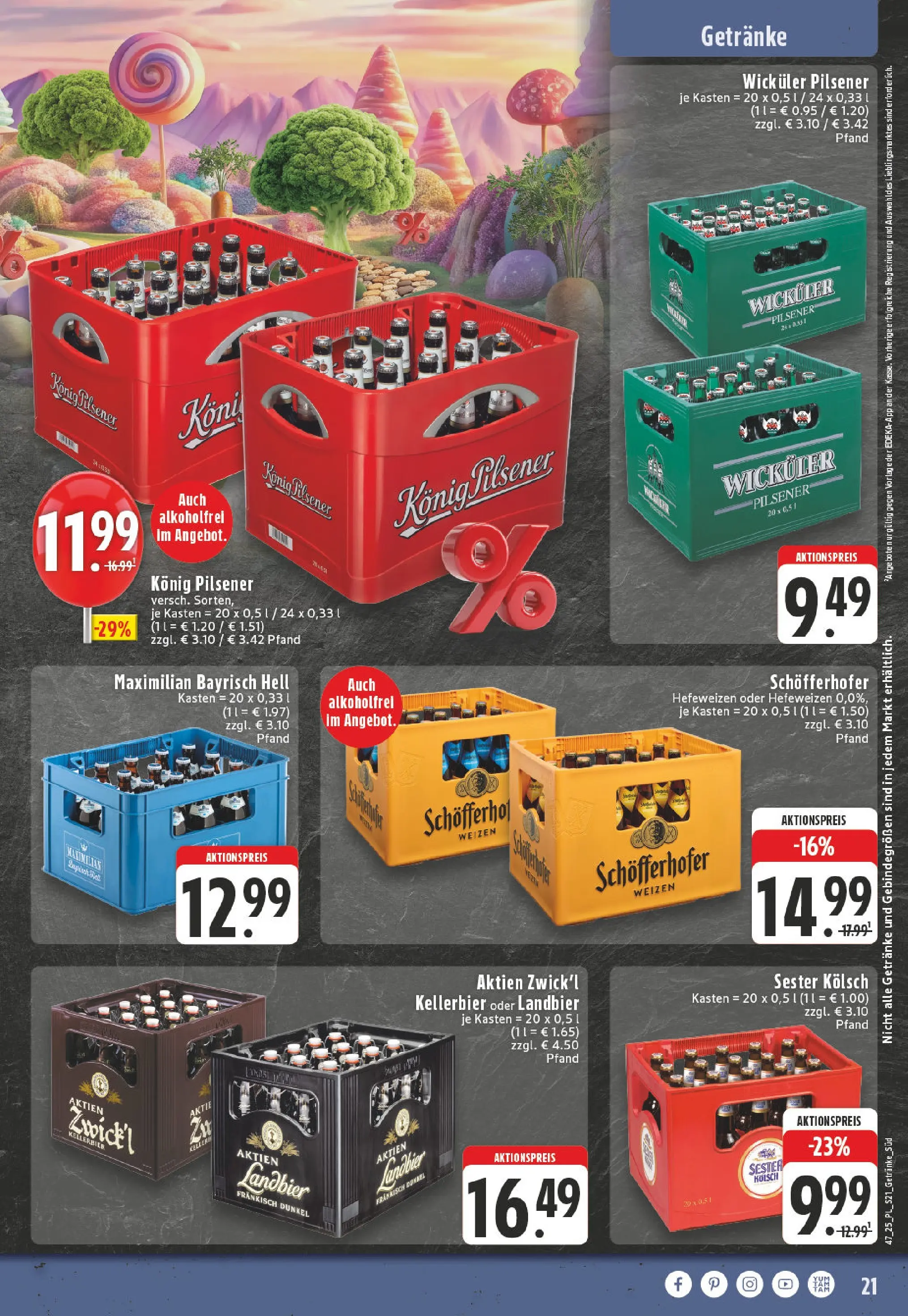 Edeka prospekt Bornheim	 (ab 17.11.2025) » Angebote Online | Seite: 21 | Produkte: Konig pilsener