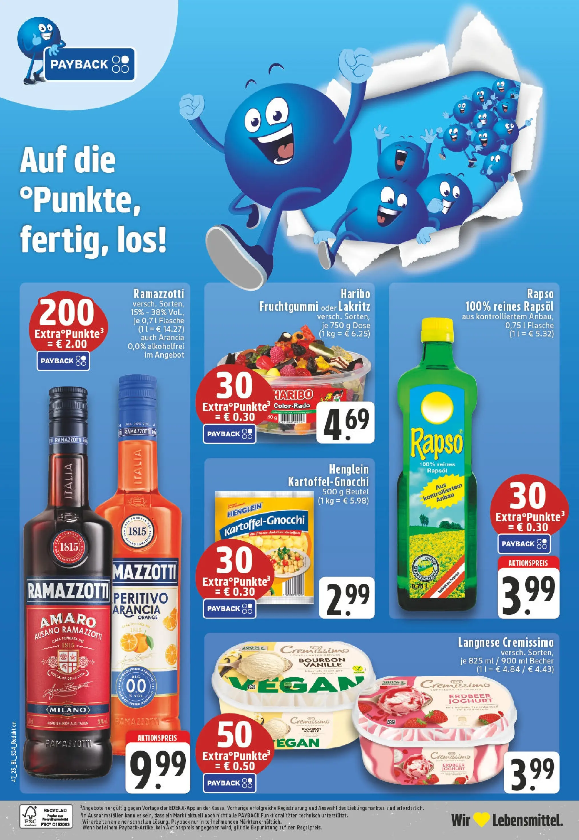 Edeka prospekt Würselen	 (ab 17.11.2025) » Angebote Online | Seite: 24 | Produkte: Langnese cremissimo, Cremissimo, Haribo, Ramazzotti