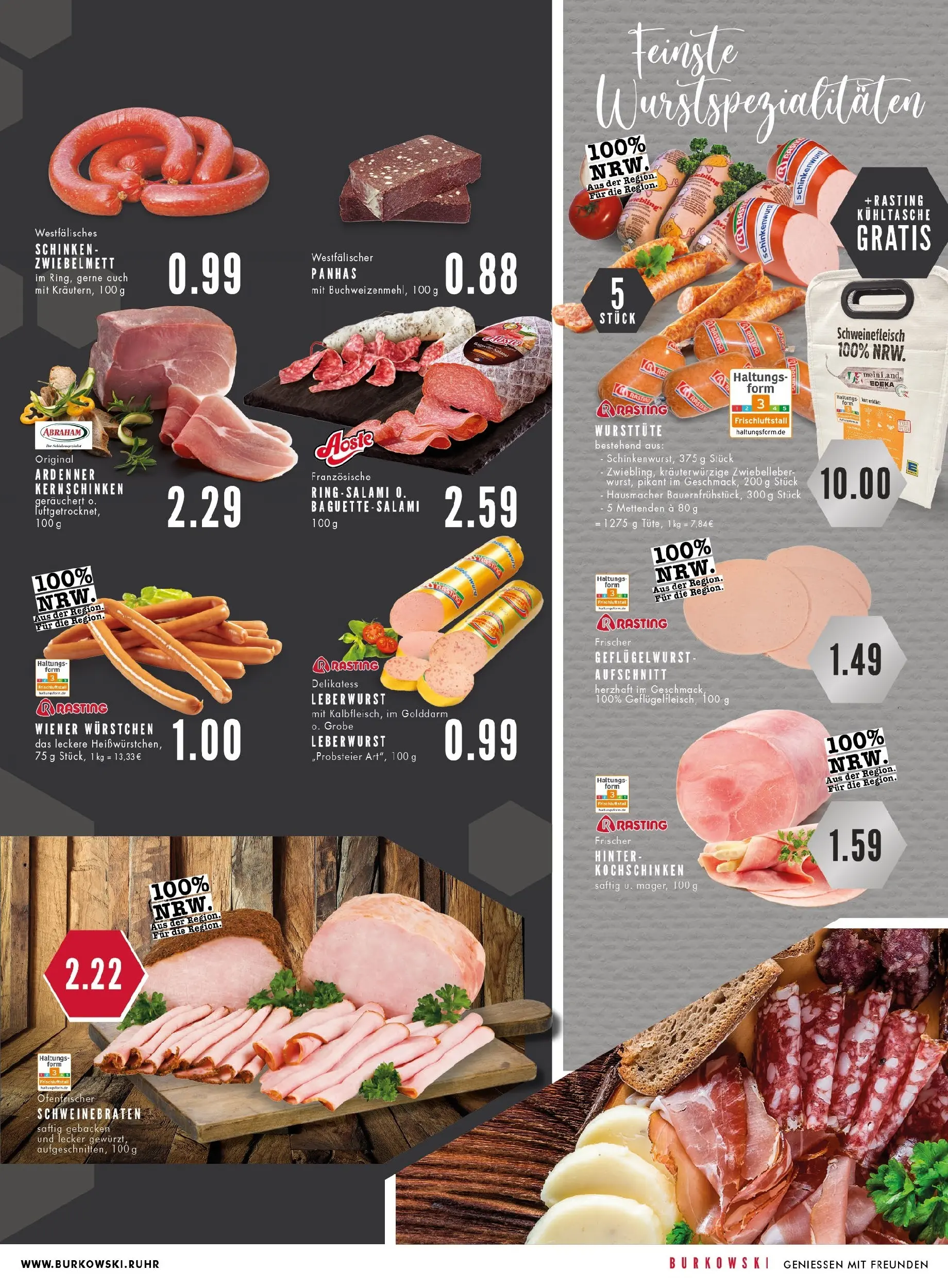 Edeka prospekt Essen	 (ab 17.11.2025) » Angebote Online | Seite: 5 | Produkte: Wiener wurstchen, Salami, Schinken, Schweinefleisch