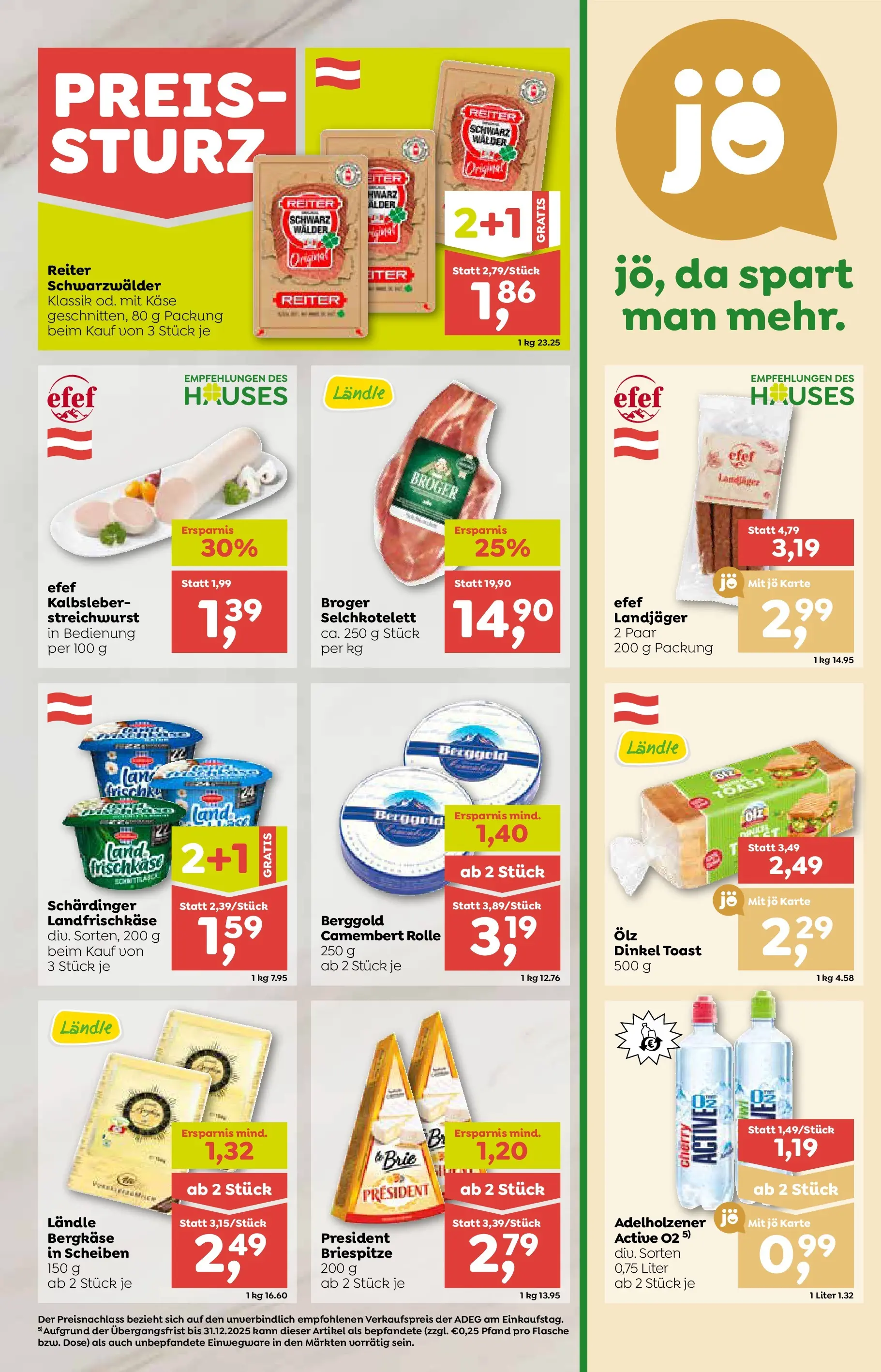 ADEG Wolfurt von 20.11.2025 - Aktuelle Angebote | Seite: 5 | Produkte: Käse