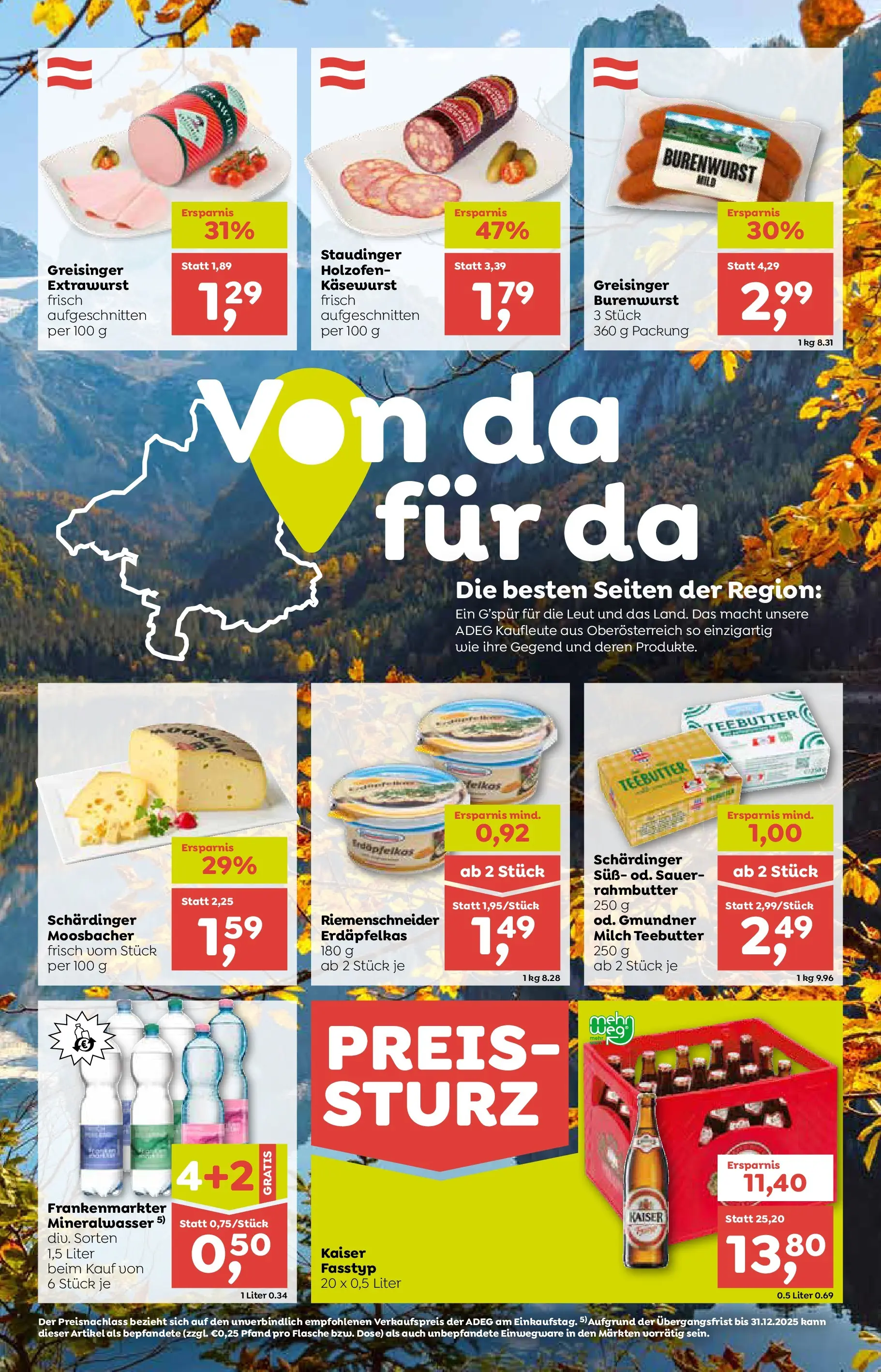 ADEG Steinbach/Ziehberg von 20.11.2025 - Aktuelle Angebote | Seite: 4 | Produkte: Milch