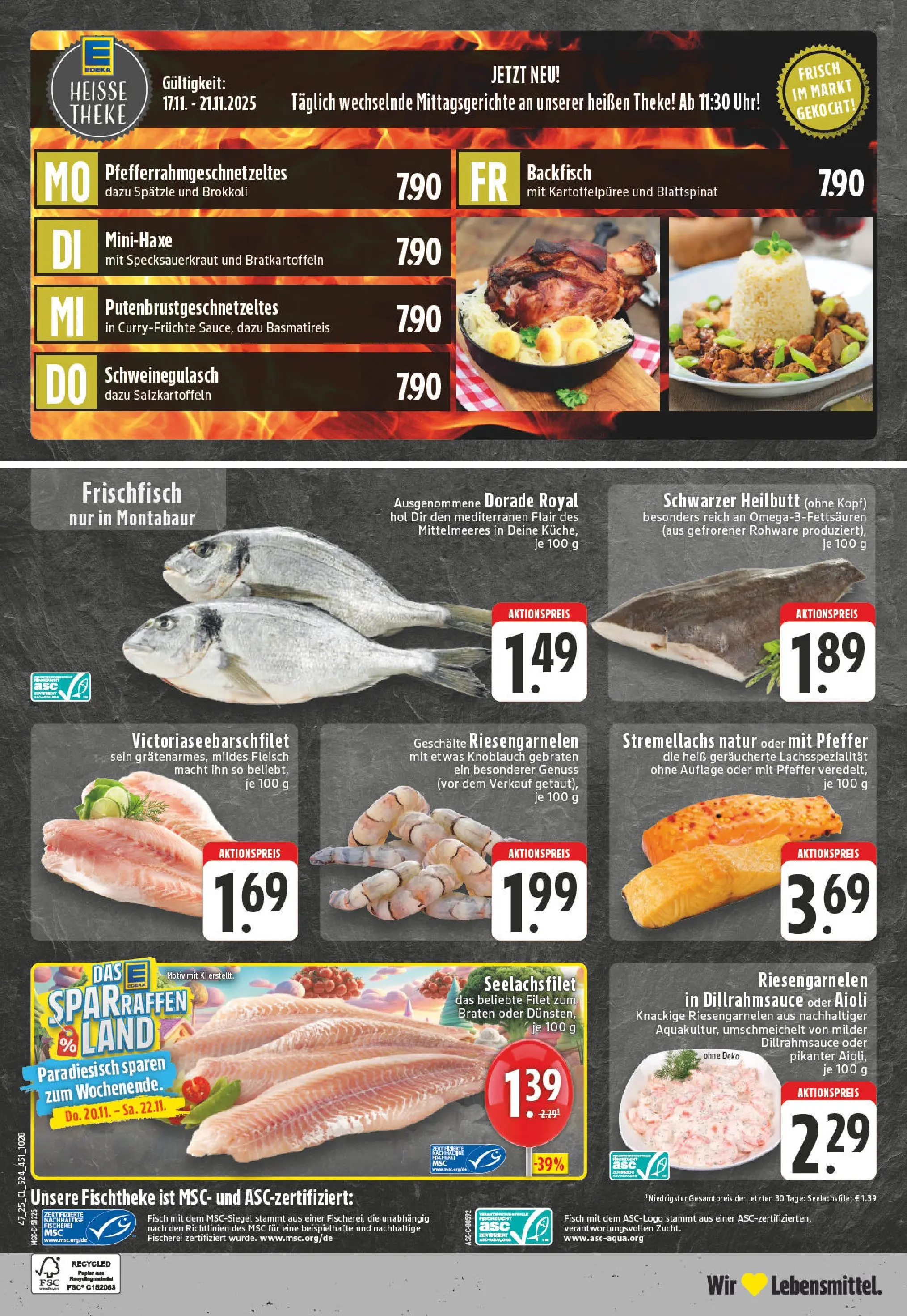 Edeka prospekt Neuwied	 (ab 17.11.2025) » Angebote Online | Seite: 24 | Produkte: Dorade, Theke, Fisch, Pfeffer