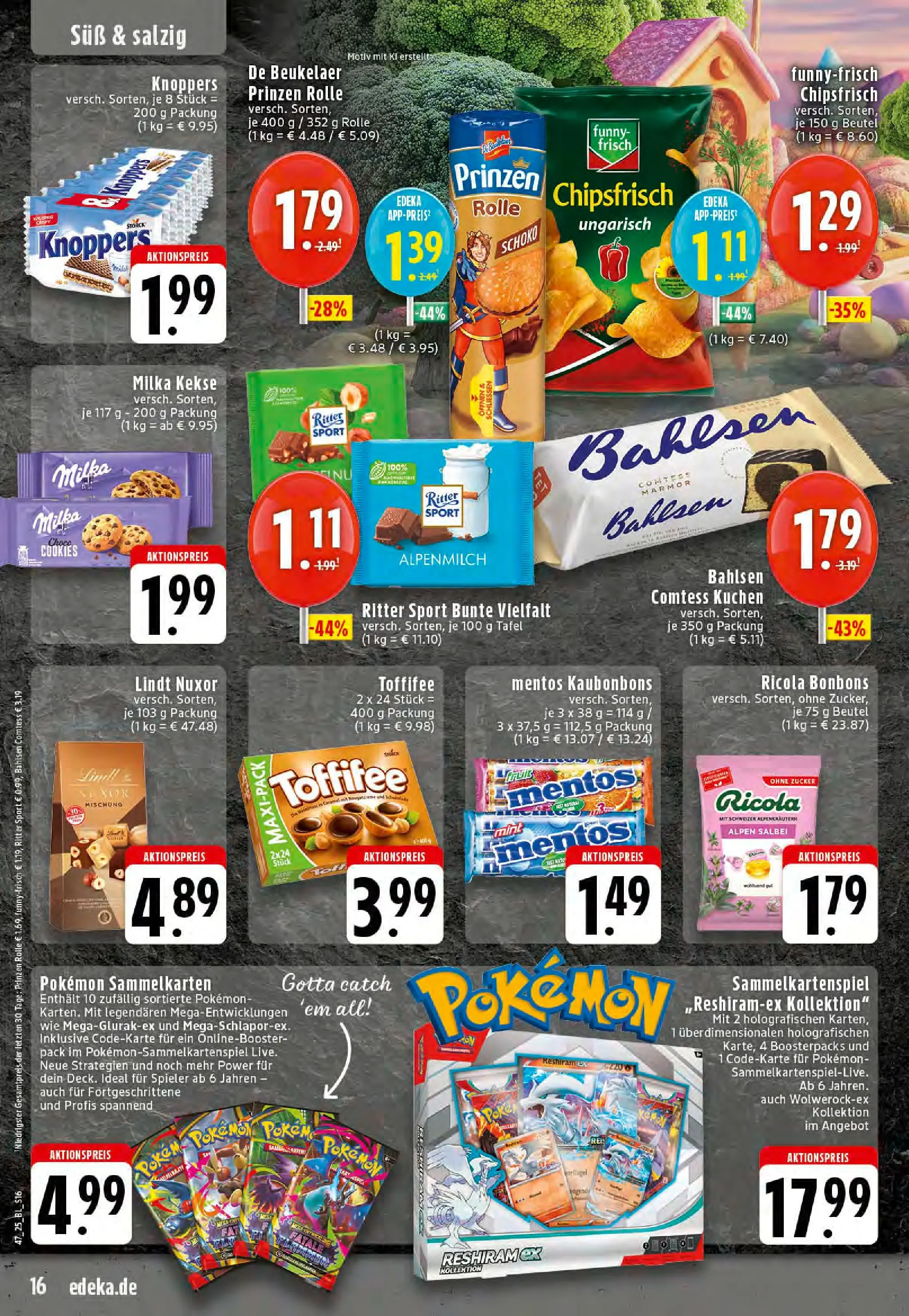 Edeka prospekt Recke	 (ab 17.11.2025) » Angebote Online | Seite: 16 | Produkte: Zucker, Lindt, Kuchen, Kekse