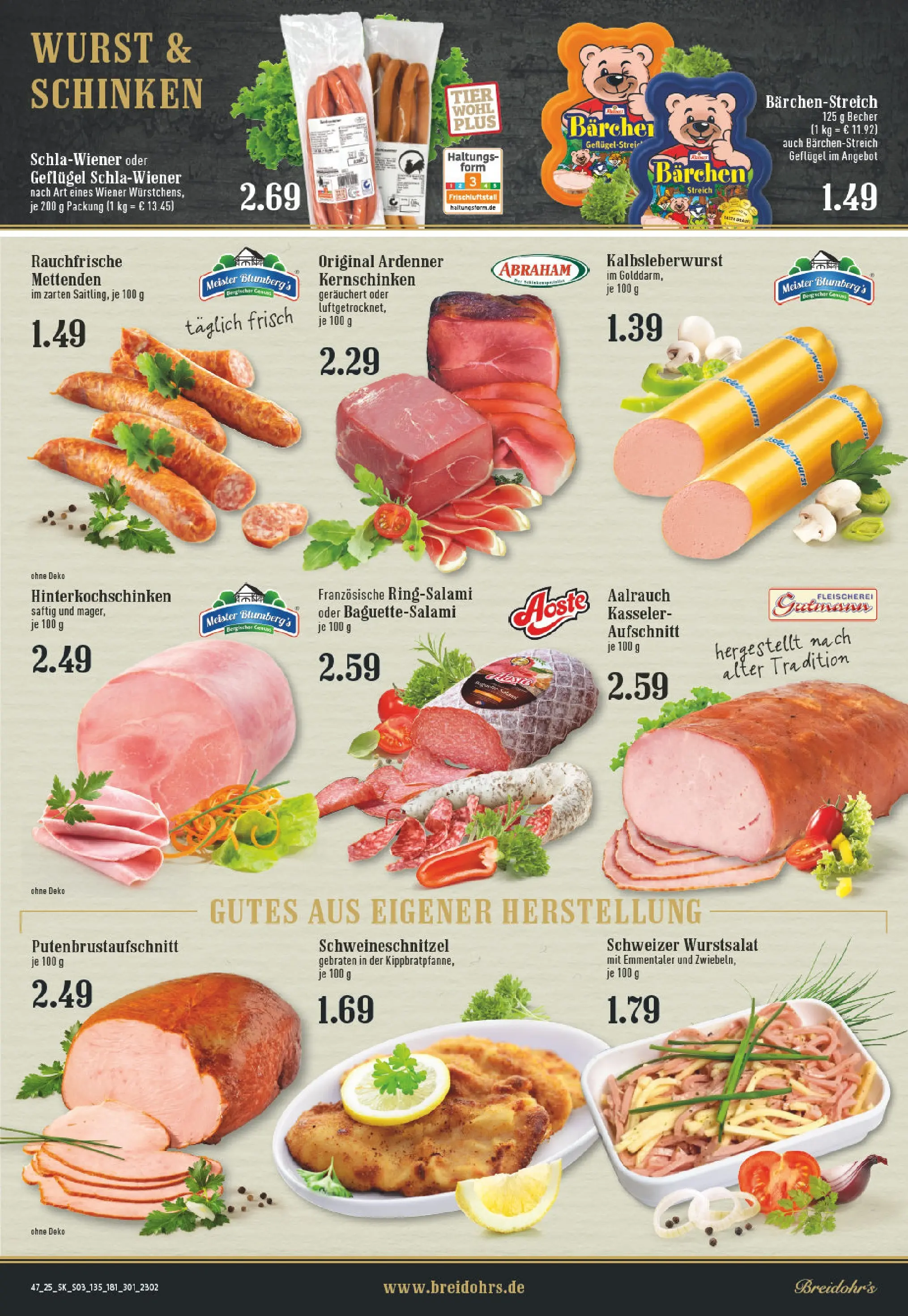 Edeka prospekt Hilden	 (ab 17.11.2025) » Angebote Online | Seite: 3 | Produkte: Schnitzel, Wurst, Salami, Schinken