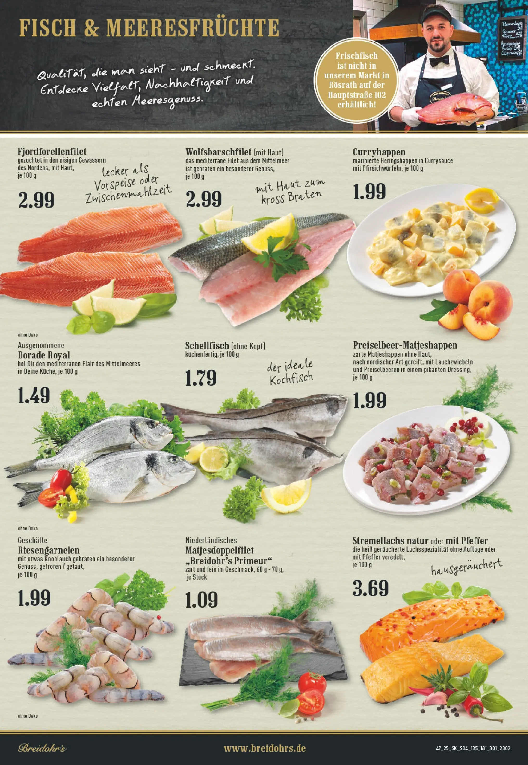 Edeka prospekt Hilden	 (ab 17.11.2025) » Angebote Online | Seite: 4 | Produkte: Dorade, Pfeffer, Meeresfrüchte, Knoblauch