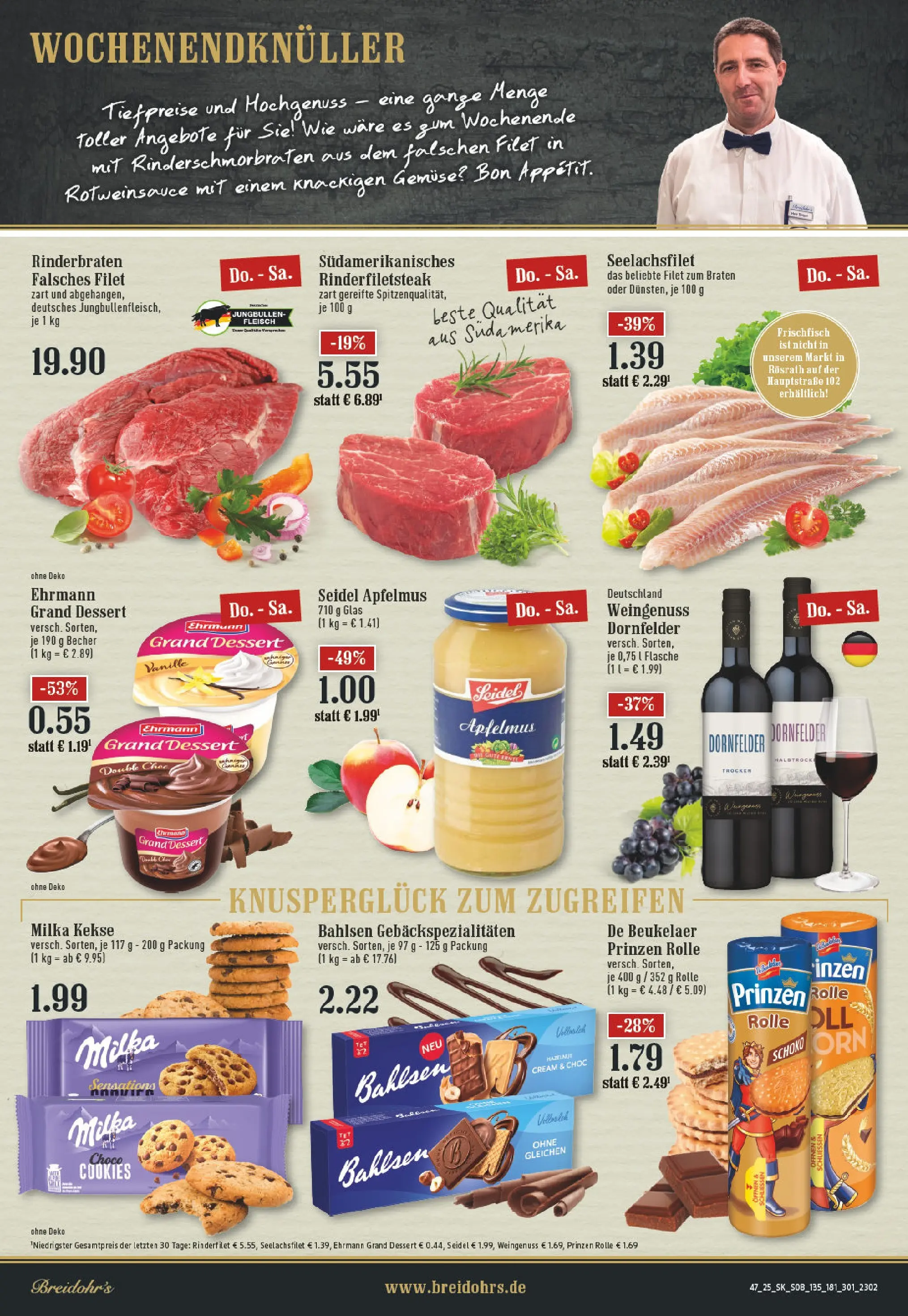 Edeka prospekt Hilden	 (ab 17.11.2025) » Angebote Online | Seite: 8 | Produkte: Rinderbraten, Ehrmann grand dessert, Apple, Gemüse