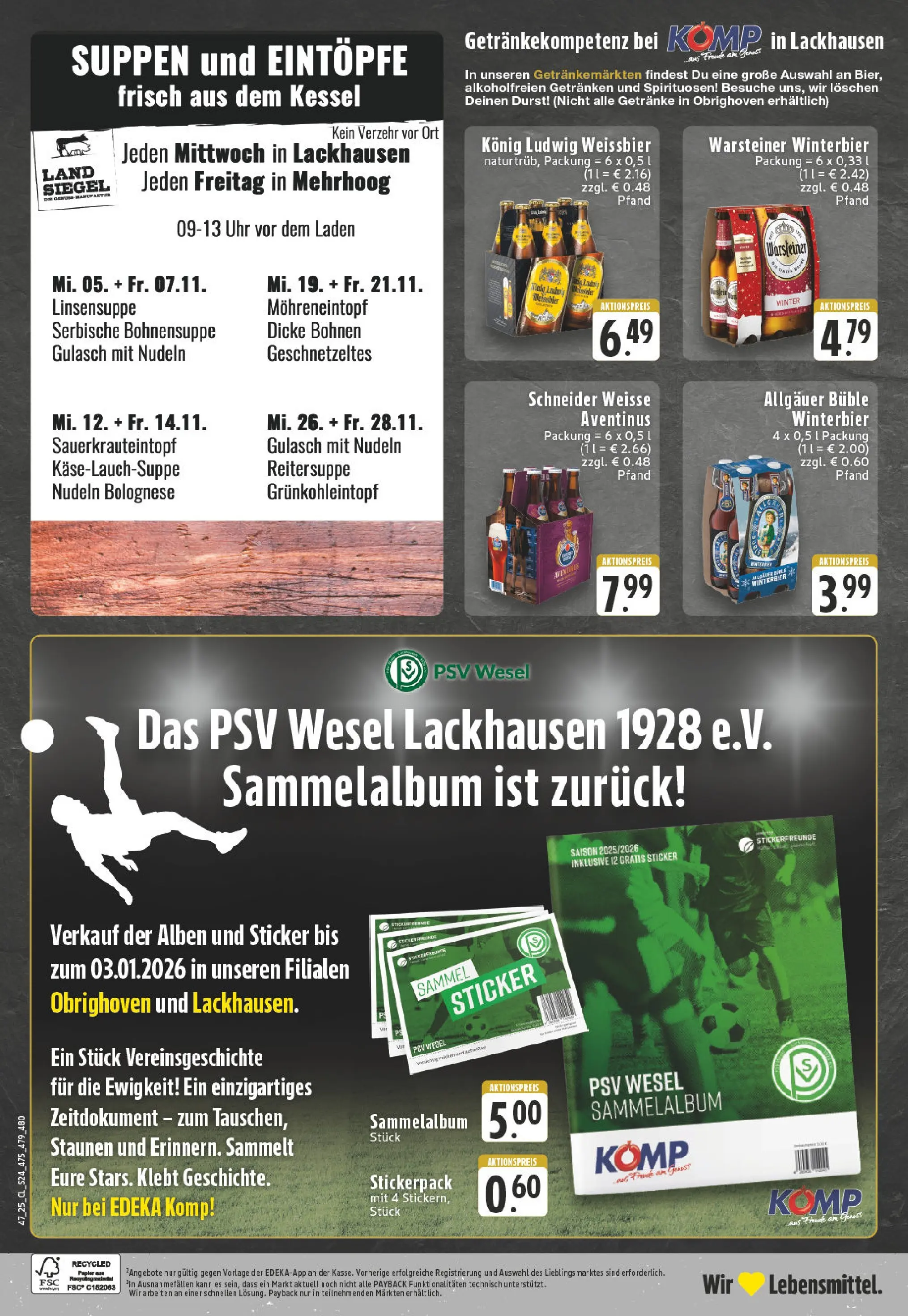 Edeka prospekt Hamminkeln -Mehrhoog	 (ab 17.11.2025) » Angebote Online | Seite: 24 | Produkte: Weißbier, Warsteiner, Nudeln, Uhr