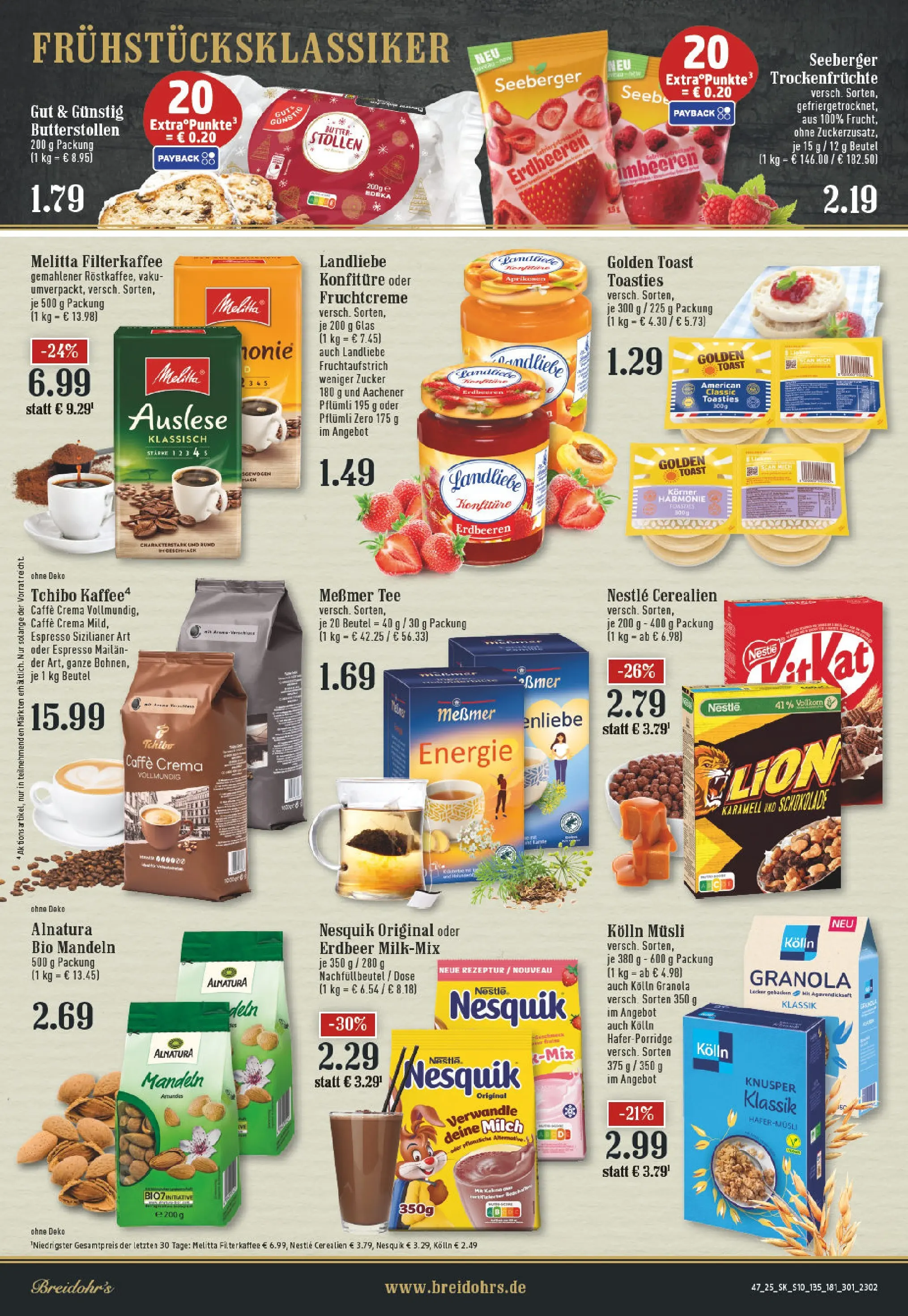 Edeka prospekt Hilden	 (ab 17.11.2025) » Angebote Online | Seite: 10 | Produkte: Musli, Melitta, Kolln, Butter